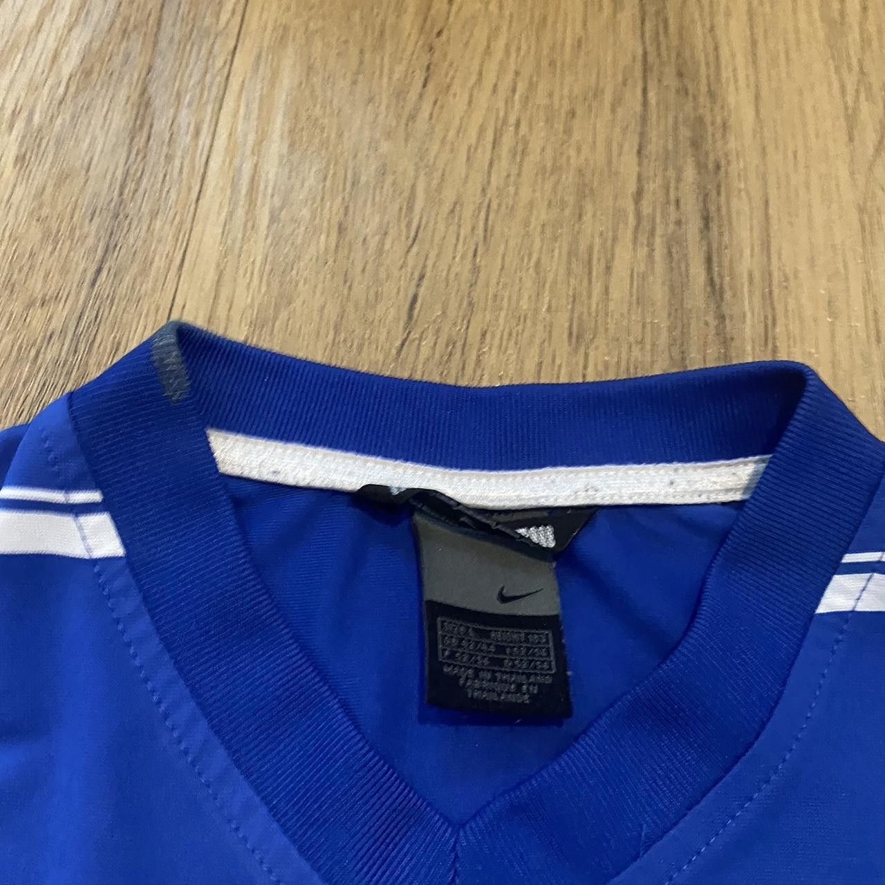 Nike 2000s y2k Nike blue and white striped short Size US L / EU 52-54 / 3 - 4 Thumbnail