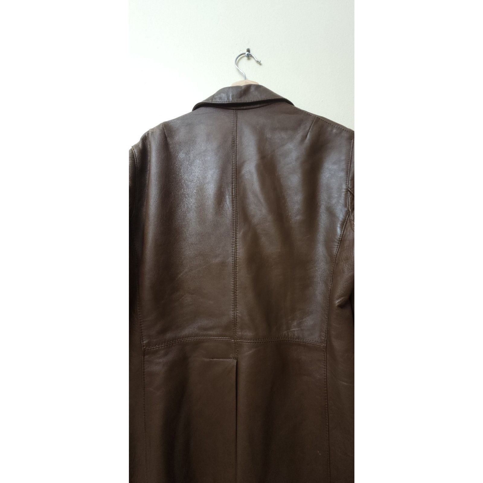 Other Siegfried Barcelona Spain VTG Leather Plazer Coffee 42 Size US XS / EU 42 / 0 - 6 Thumbnail