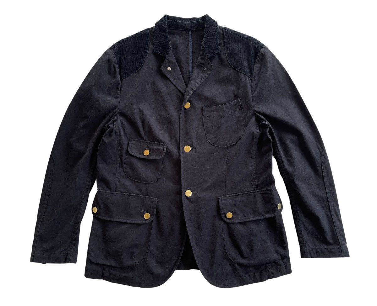 02DERIV. 02DERIV. Corduroy Trim Hunting Jacket Black Size US L / EU 52-54 / 3 - 3 Thumbnail