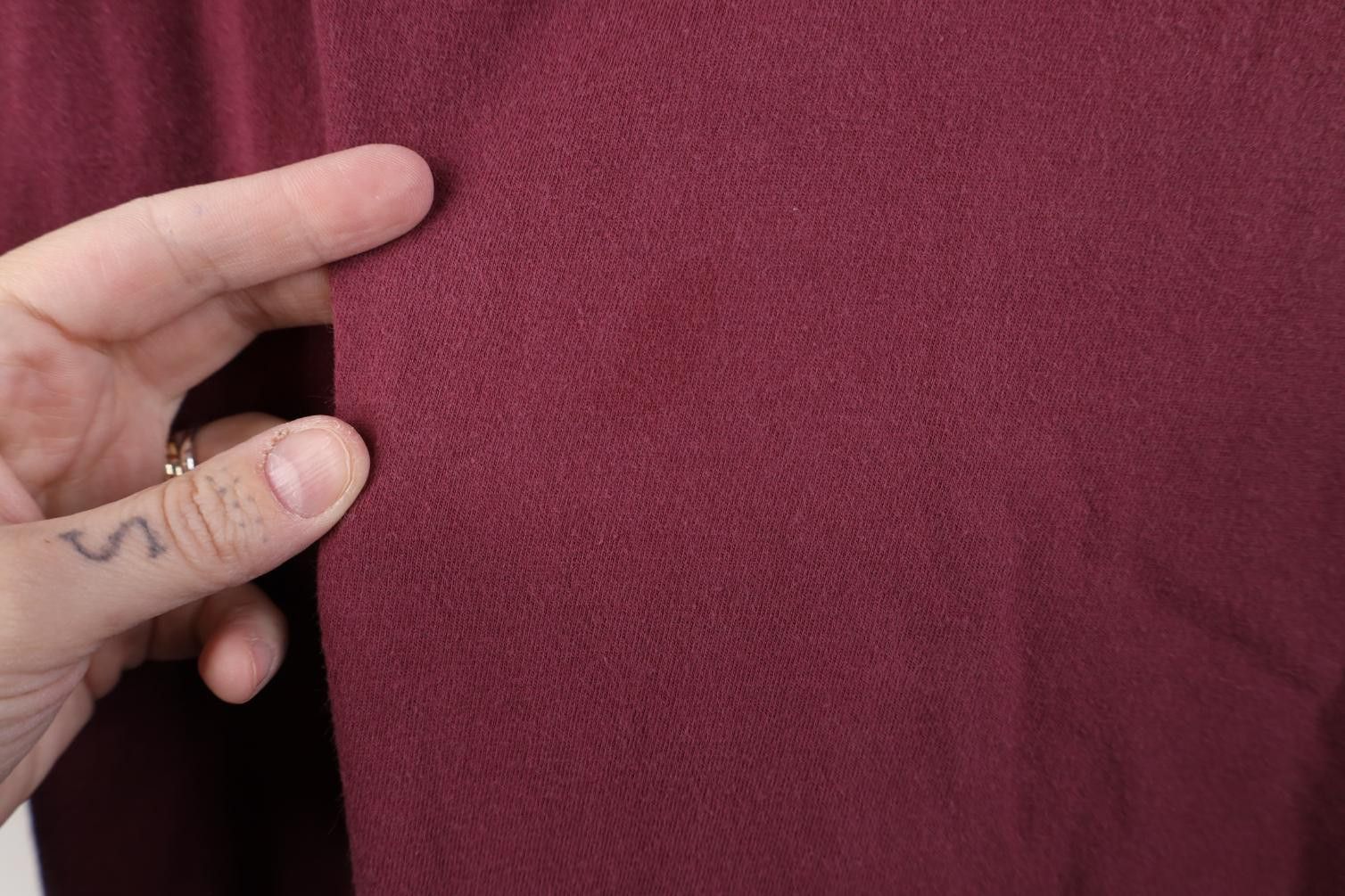 Vintage Vintage 90s Streetwear Cotton Short Sleeve T-Shirt Burgundy Size US XL / EU 56 / 4 - 7 Thumbnail
