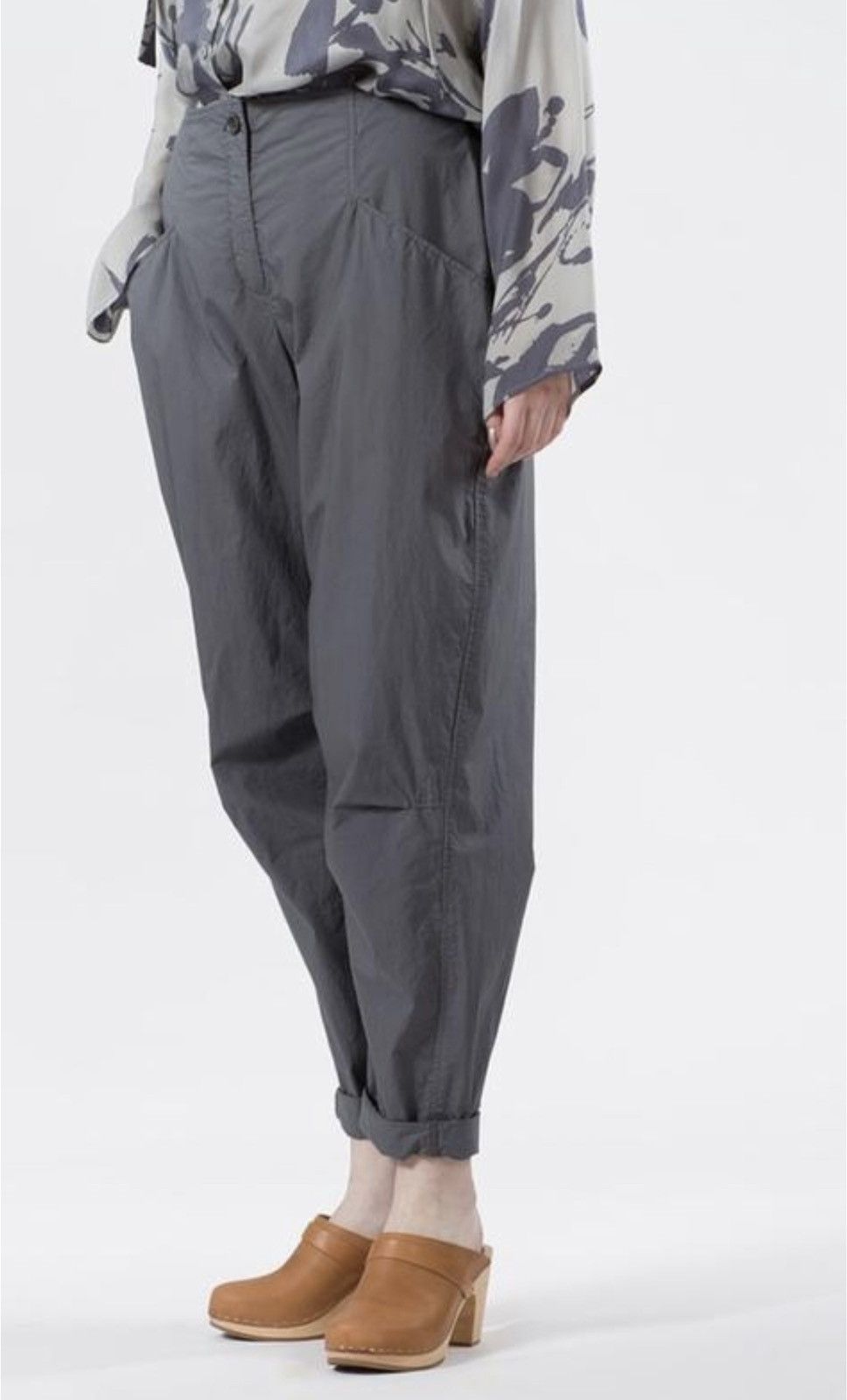 Designer Oska avant garde poplin baggy pants Size 25" / US 0 / IT 36 - 2 Thumbnail