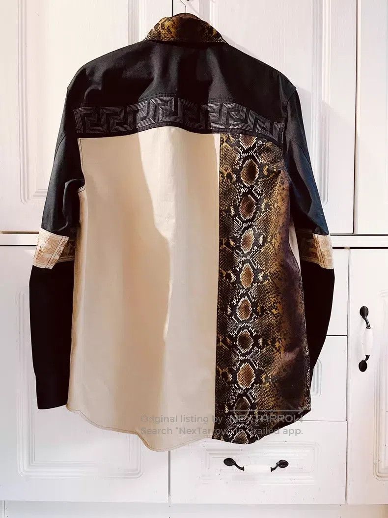 Versace Versace Swirl pattern snakeskin pattern heavy hardware cra Size US L / EU 52-54 / 3 - 2 Thumbnail