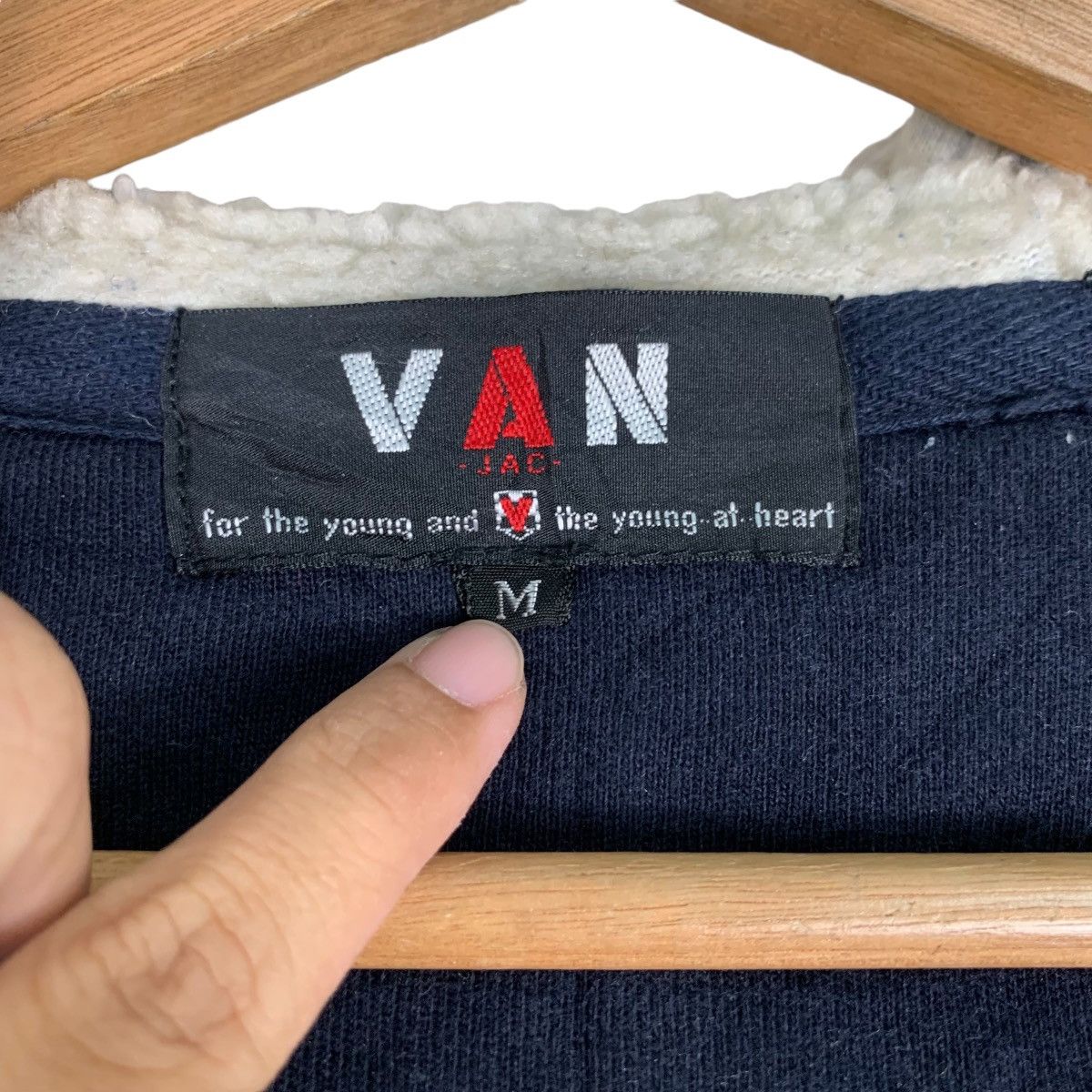 Japanese Brand VAN JAC Fleece Lined Zipper Hoodies Sweatshirt #0904-C40 Size US M / EU 48-50 / 2 - 19 Thumbnail