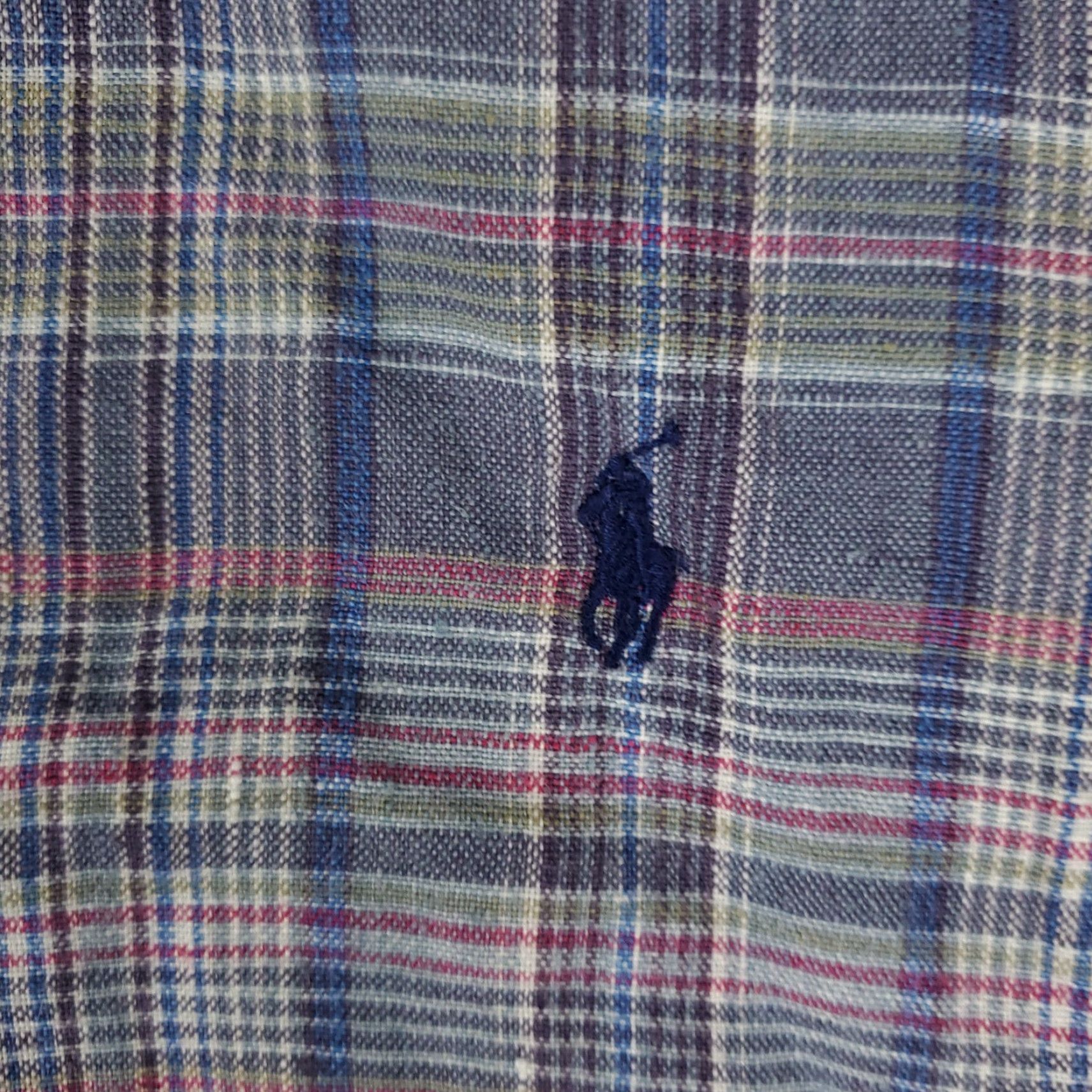 Ralph Lauren Ralph Lauren Men's Medium Blue Plaid Button-Up Shirt Short Sleeve Woven Size US M / EU 48-50 / 2 - 4 Thumbnail