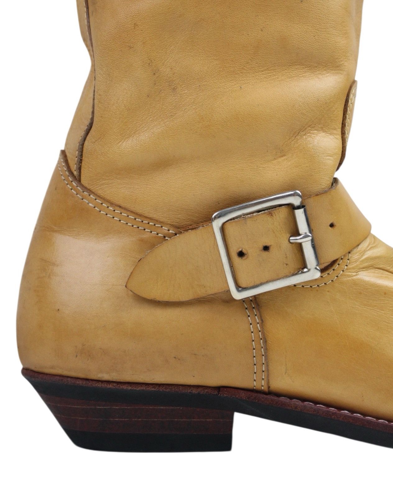 Vintage 2000S VIRIDIAN JAPAN CLASSIC LEATHER ENGINEER BOOTS Size US 9 / EU 42 - 5 Thumbnail