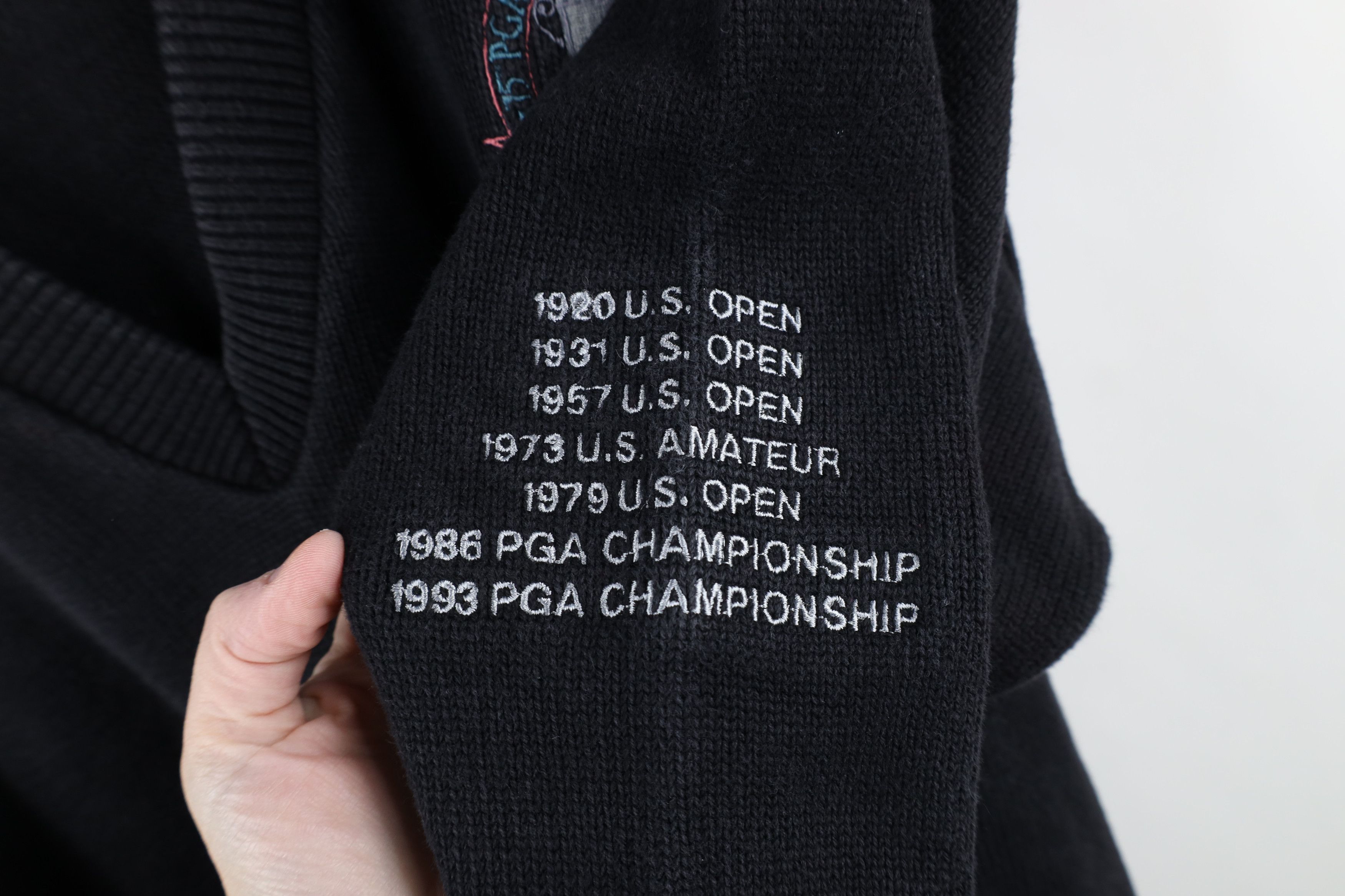 Vintage Vintage 90s PGA Championship Inverness Club Knit Sweater USA Size US XL / EU 56 / 4 - 5 Thumbnail