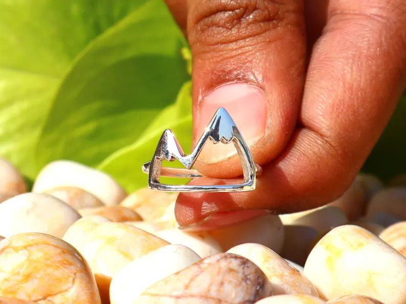 Handmade Handmade Heartbeat Ring, 925 Silver Ring, Statement Jewelry Size ONE SIZE - 1 Thumbnail