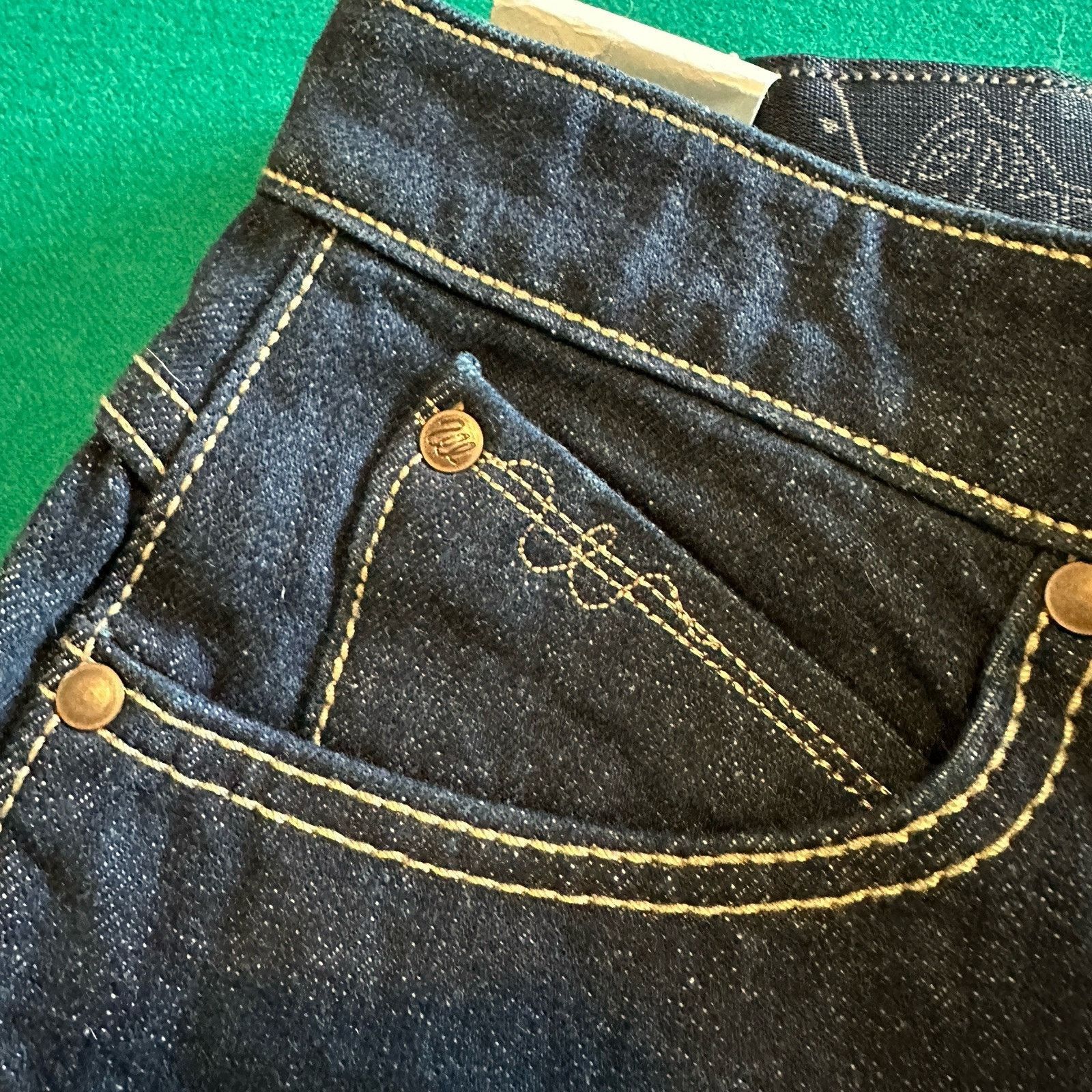 Wrangler Wrangler Cash Women’s No Gap Jeans 11/12 x 34 Dark Wash NWT Size 34" / US 12 / IT 48 - 3 Thumbnail