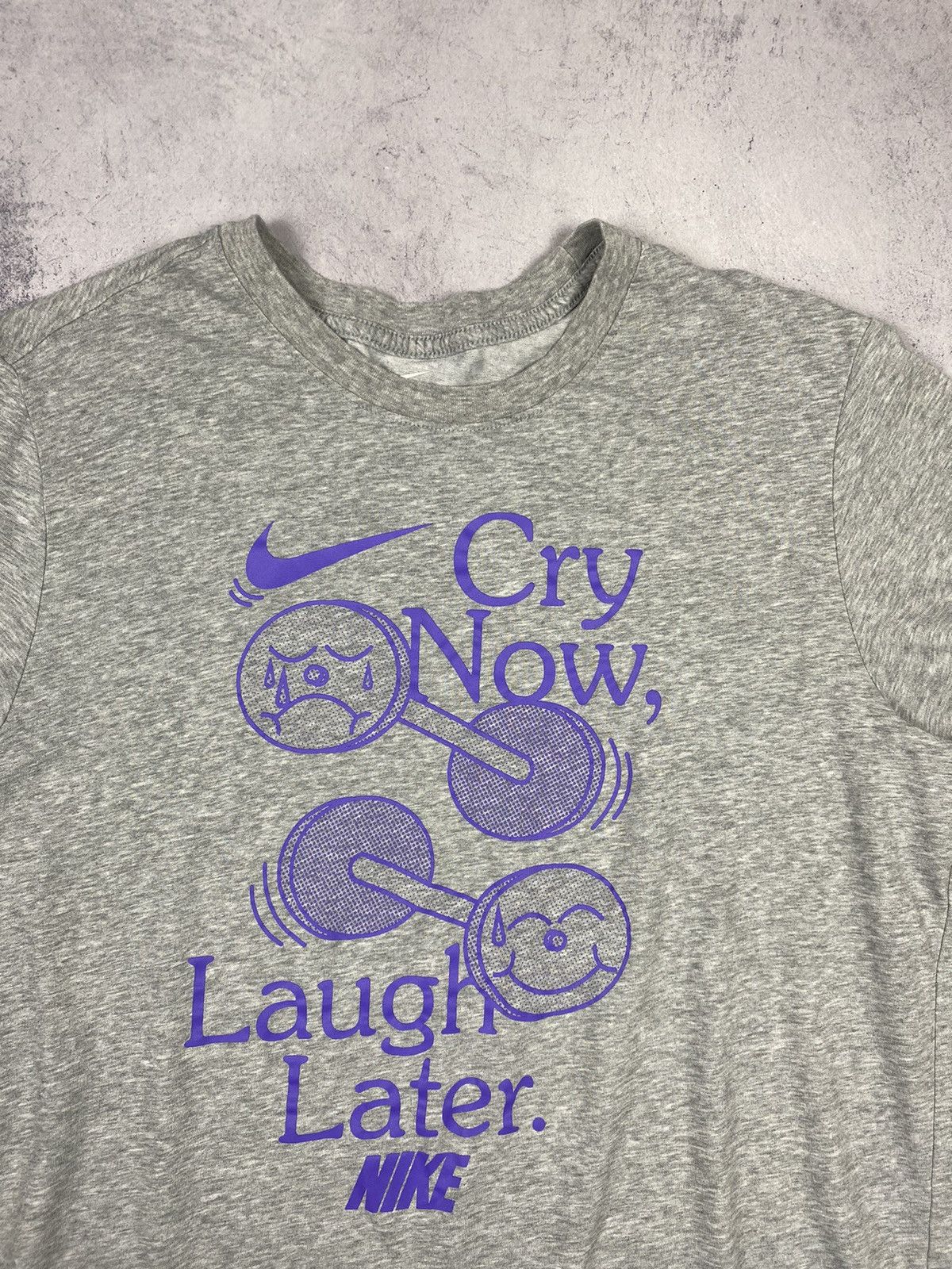 Nike Nike Cry Now Laugh Later Dri Fit Humor Tee Size US L / EU 52-54 / 3 - 5 Thumbnail