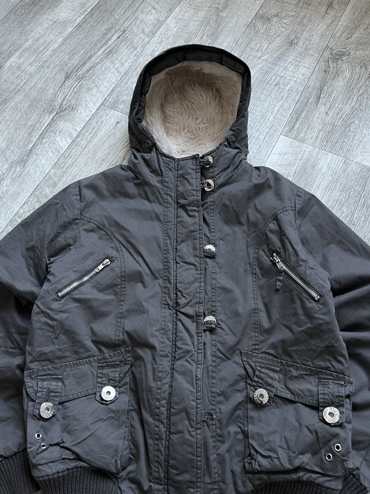 Hysteric Glamour Crazy Vintage Faux Fur Jacket Bomber Alaska Y2k If Six Was N Size S / US 4 / IT 40 - 4 Thumbnail