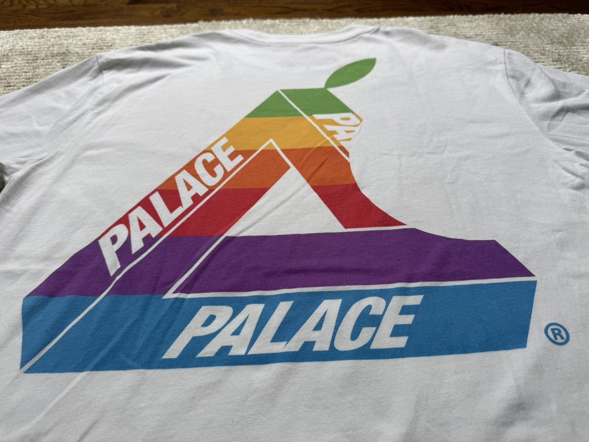 Apple × Palace Large White Jobsworth Palace Tee Shirt Apple Steve Jobs Size US L / EU 52-54 / 3 - 3 Thumbnail