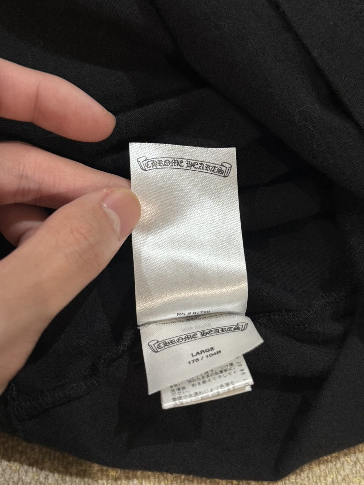Chrome Hearts Chrome Hearts, Scroll logo long sleeve Size US L / EU 52-54 / 3 - 7 Thumbnail