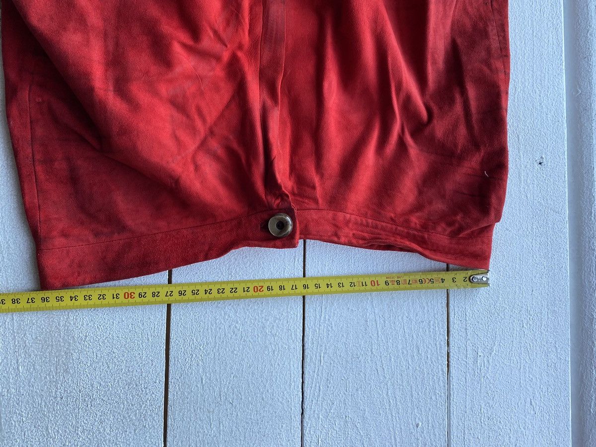 Roberto Cavalli × Vintage 🔥80s Roberto Cavalli Italy Designer Leather Suede 28 Pants Size 28" / US 6 / IT 42 - 7 Thumbnail