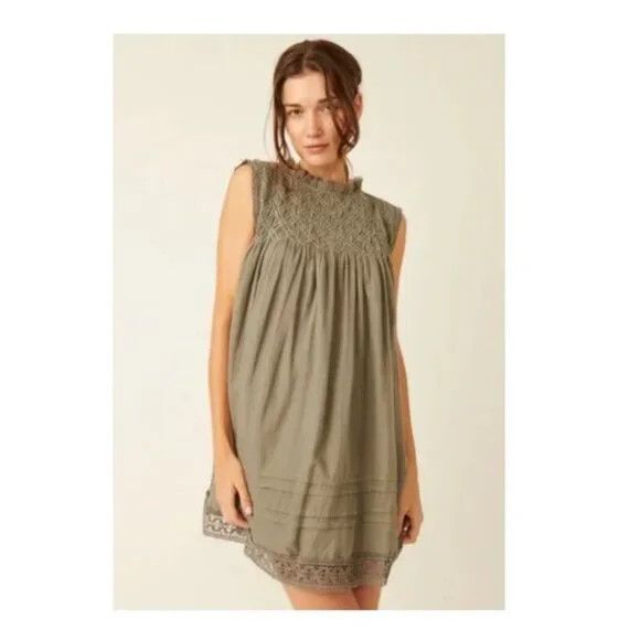 Free People Free People Shea Solid Mini Dress Size S / US 4 / IT 40 - 1 Thumbnail