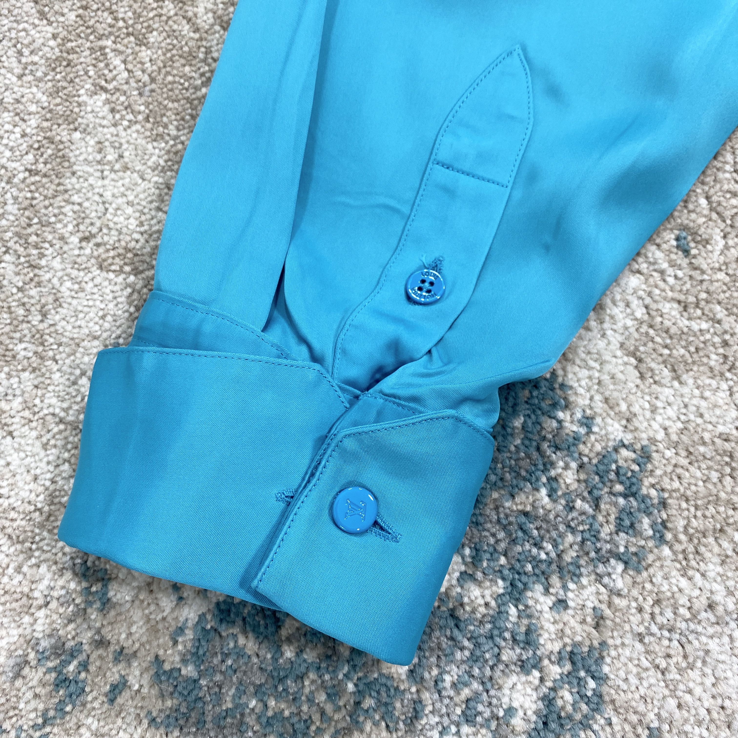 Louis Vuitton Louis Vuitton Plain Rainbow Oversized Shirt Blue RRP £1260 Size US M / EU 48-50 / 2 - 5 Thumbnail