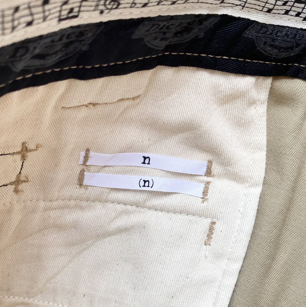 Dickies × Number (N)ine N(N) X Dickies Music Note Roll Up Hem Slim Fit Chino Size US 30 / EU 46 - 7 Thumbnail
