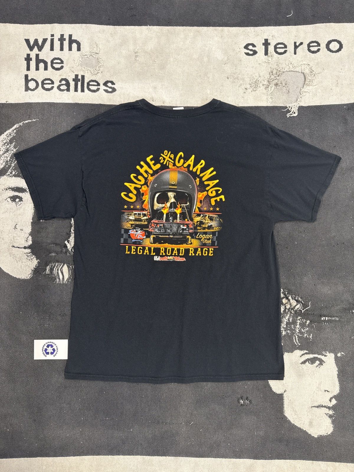 Vintage Racing Skull Car Vintage Y2K T-Shirt Size US XL / EU 56 / 4 - 2 Thumbnail