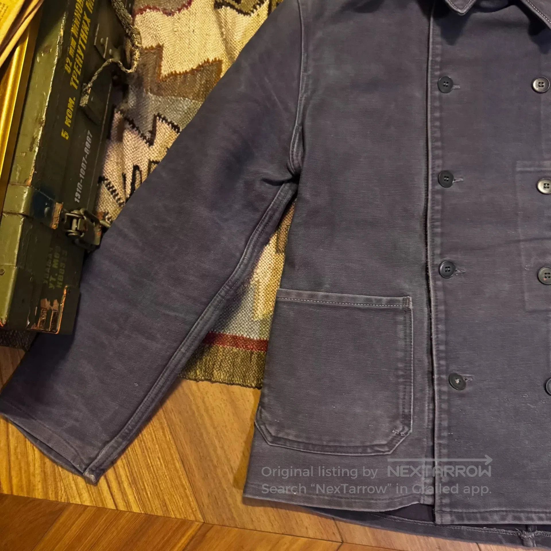 Vintage Vintage French Moleskin Work Jacket. Size US M / EU 48-50 / 2 - 4 Thumbnail
