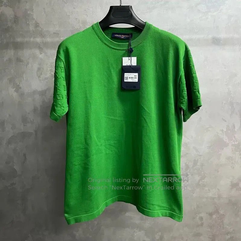 Louis Vuitton Louis Vuitton Green Men's Cotton T-Shirt . Size US M / EU 48-50 / 2 - 1 Thumbnail