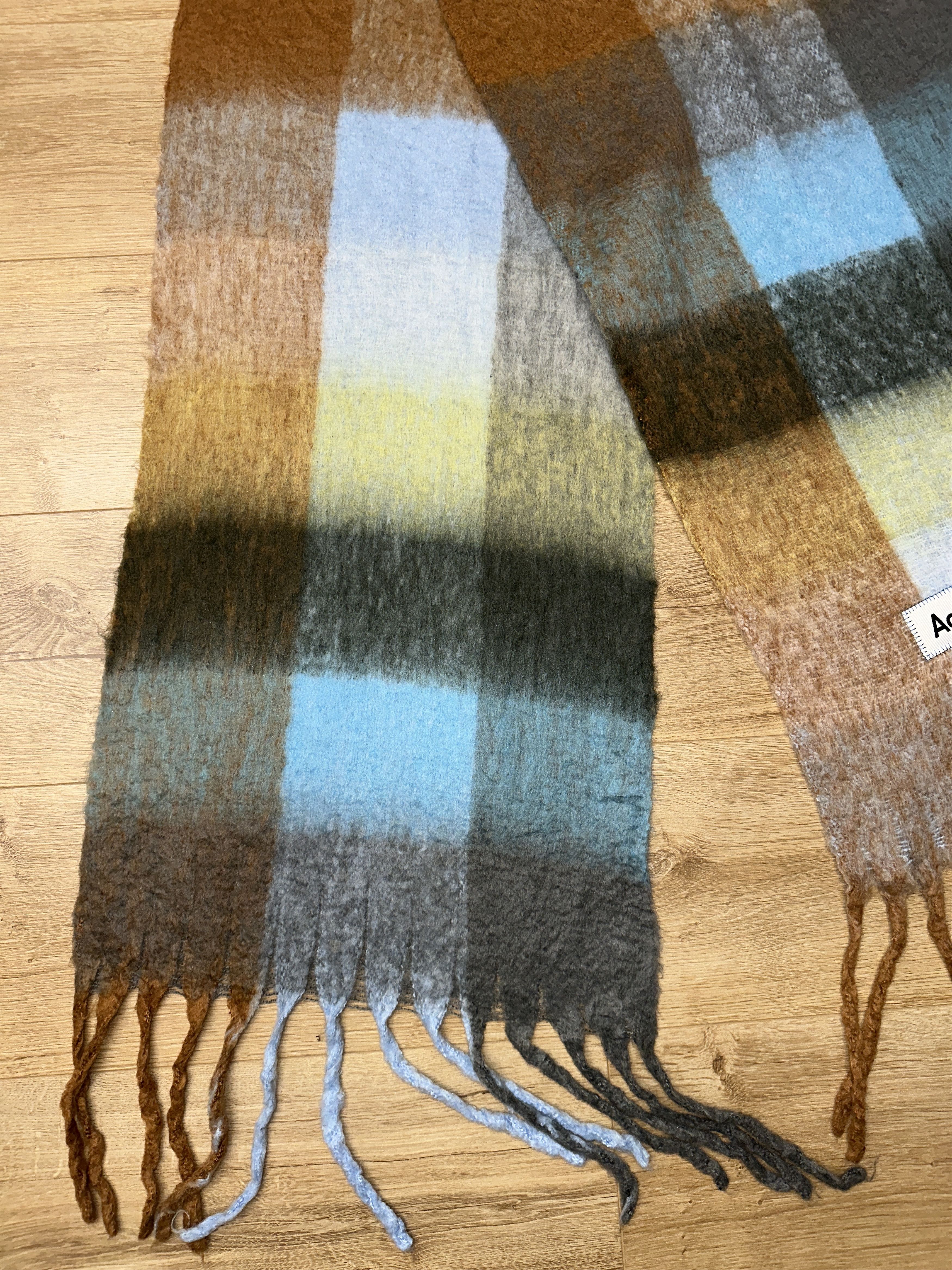 Acne Studios Check Multicolor Acne Studios Scarf Fringe Italy 250cm Size ONE SIZE - 3 Thumbnail