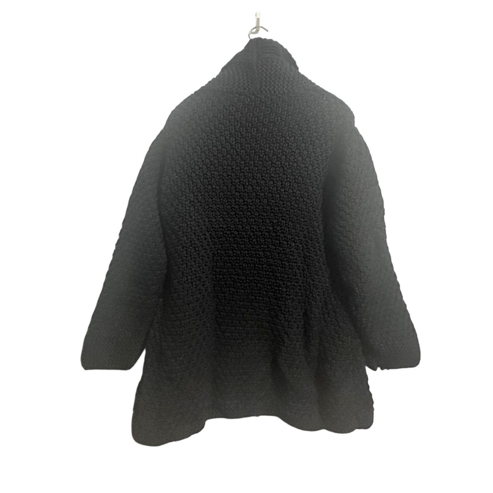 Prada Prada Archive 2010 Virgin Wool Shawl Collar Knit Belted Coat Size L / US 10 / IT 46 - 2 Thumbnail