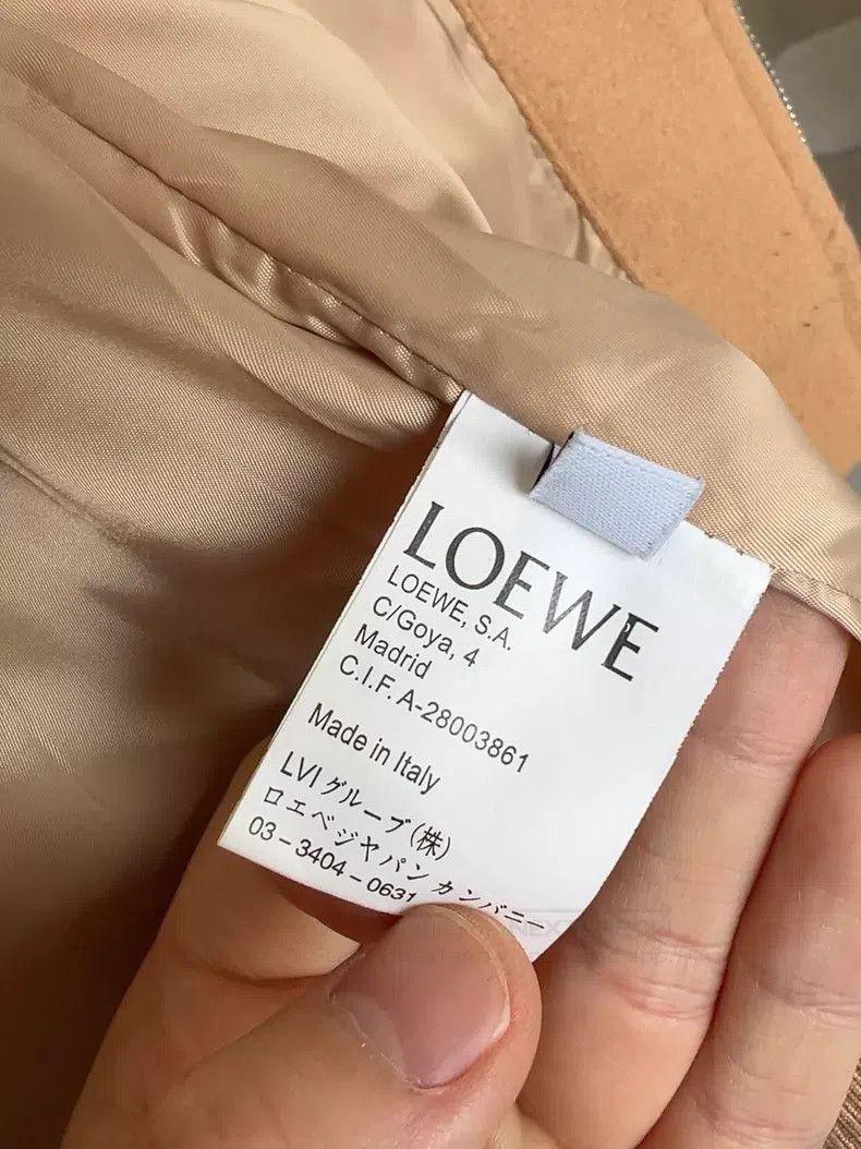 Loewe Loewe Camel Cotton and Wool Blend Hooded Sweatshirt Size US M / EU 48-50 / 2 - 7 Thumbnail