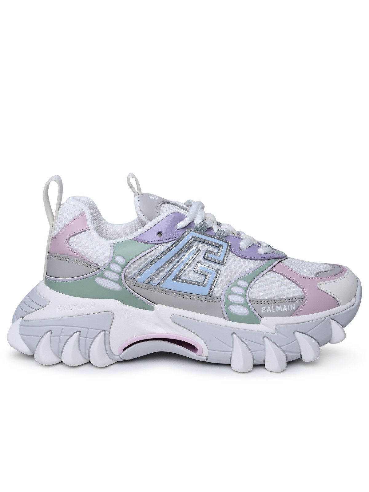 image of Balmain Multicolor Leather Blend Sneakers, Women's (Size 10)