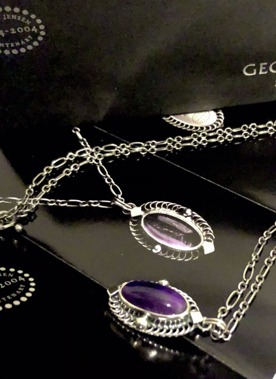 Georg Jensen Georg Jensen 2004 Pendant Necklace with Amethyst Size ONE SIZE - 4 Thumbnail