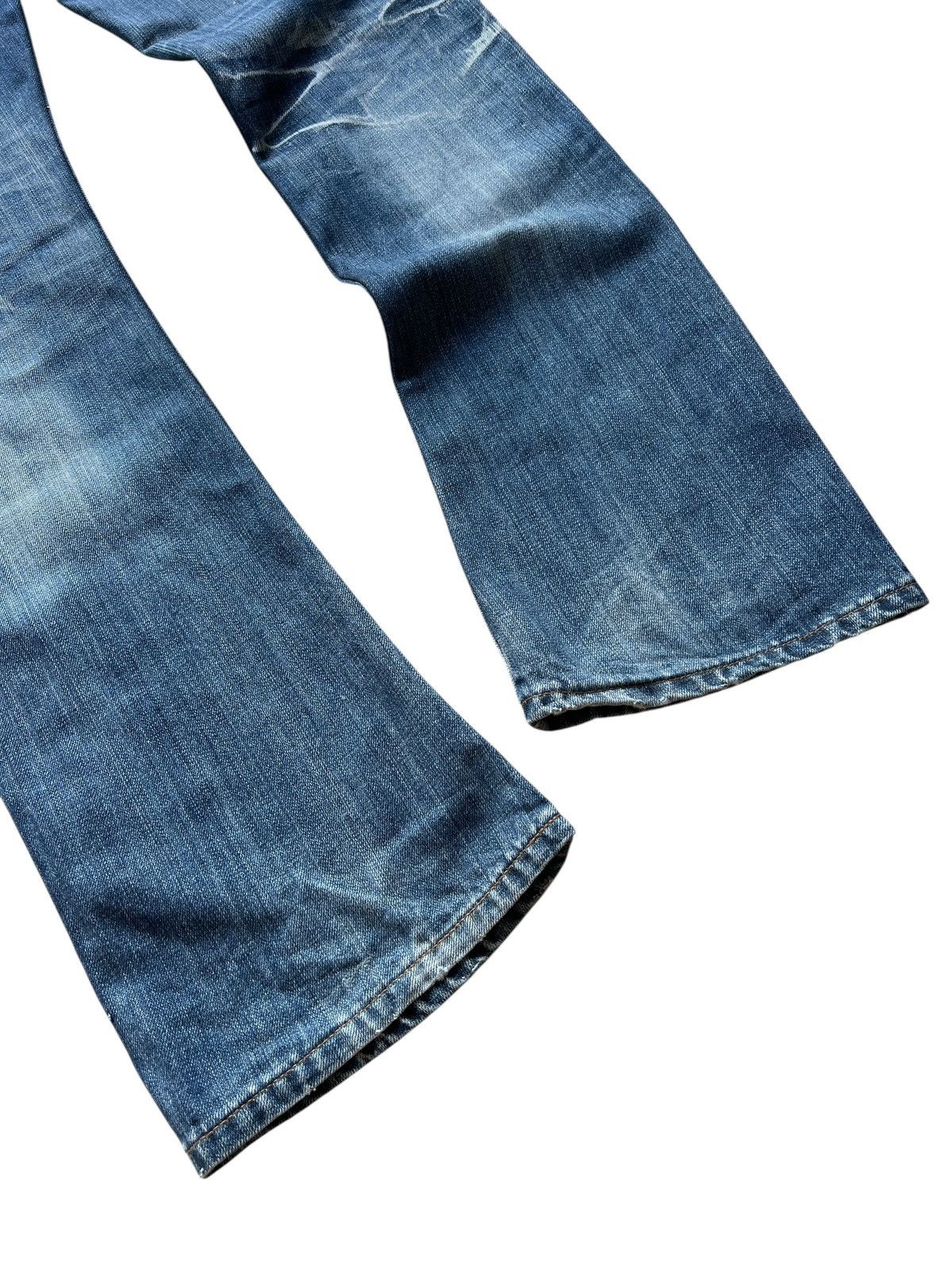 JACKROSE Jackrose Distressed Whiskers Flare Denim Size US 34 / EU 50 - 13 Thumbnail