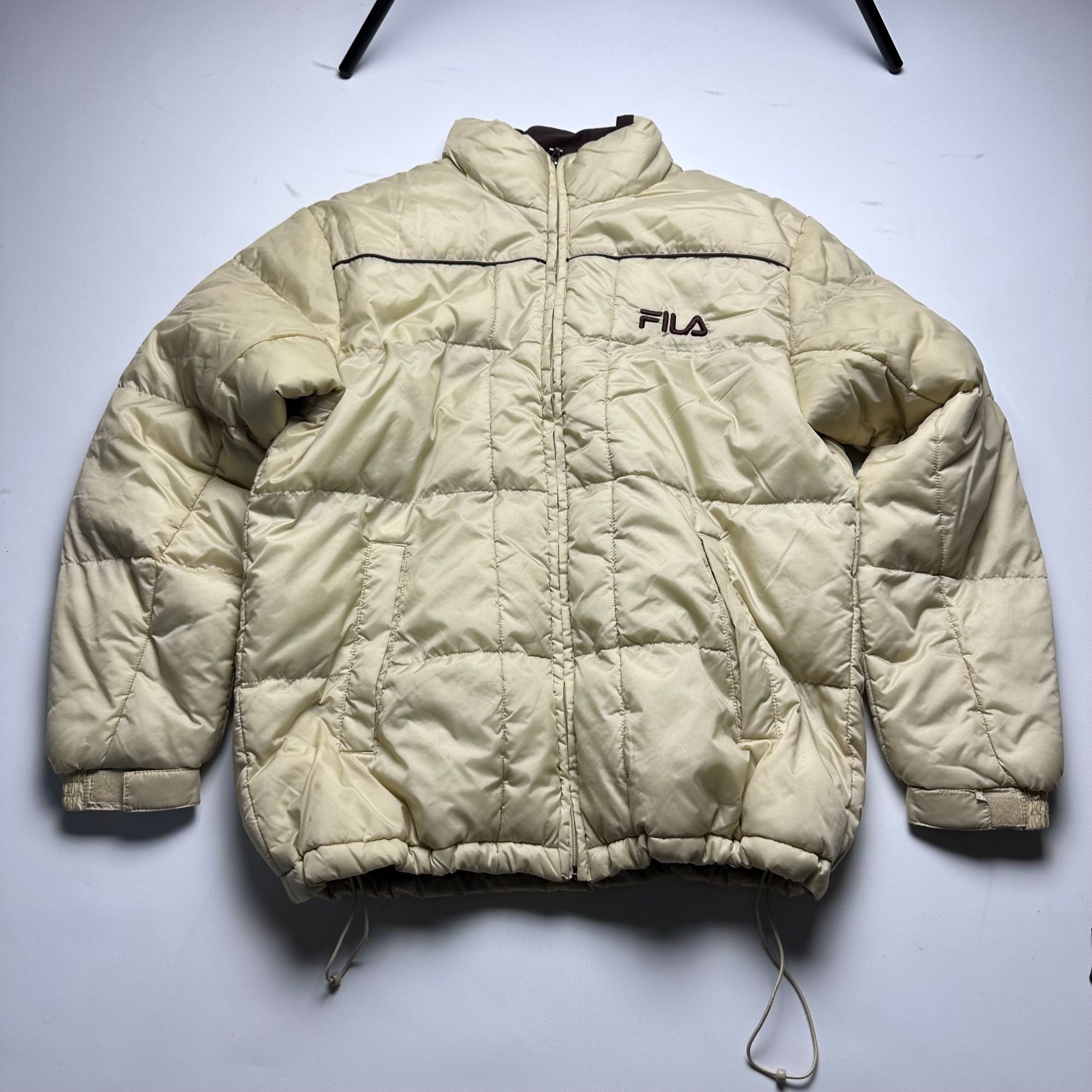 Fila Fila Basic Puffer Jacket Cream Medium Minimalist Size M / US 6-8 / IT 42-44 - 1 Thumbnail