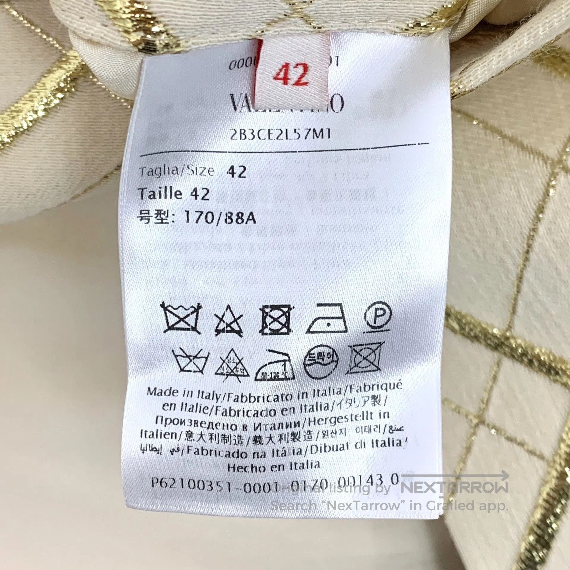 Valentino Valentino Yellow Diamond Check Jacket. Size M / US 6-8 / IT 42-44 - 6 Thumbnail