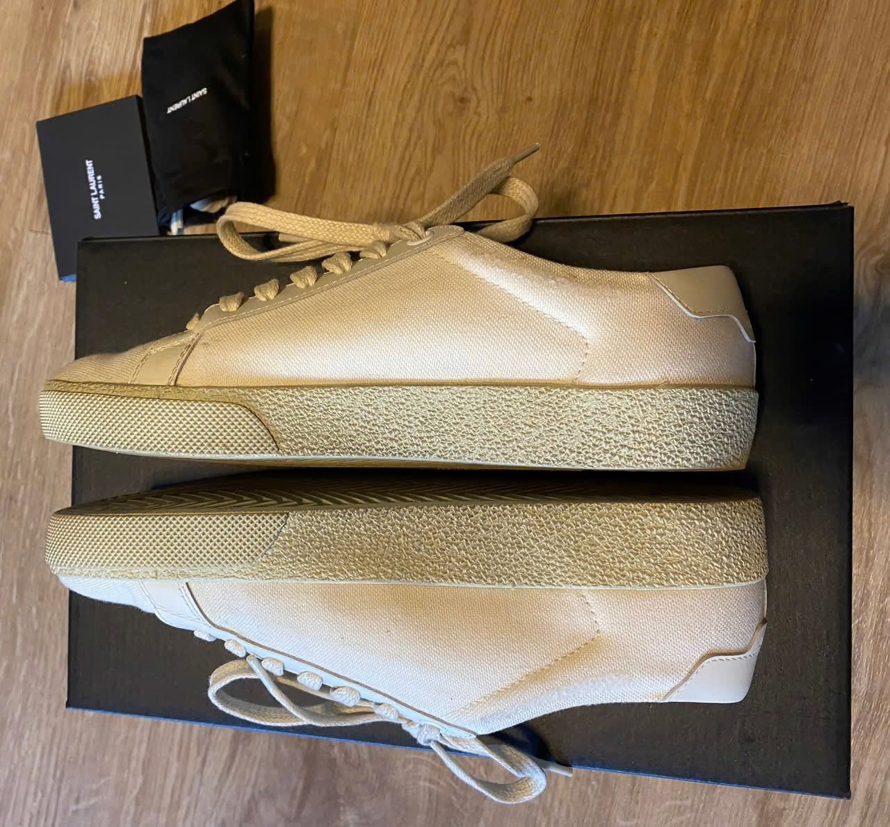 Saint Laurent Paris Saint Laurent Logo sneakers canvas Size US 5 / IT 35 - 3 Thumbnail