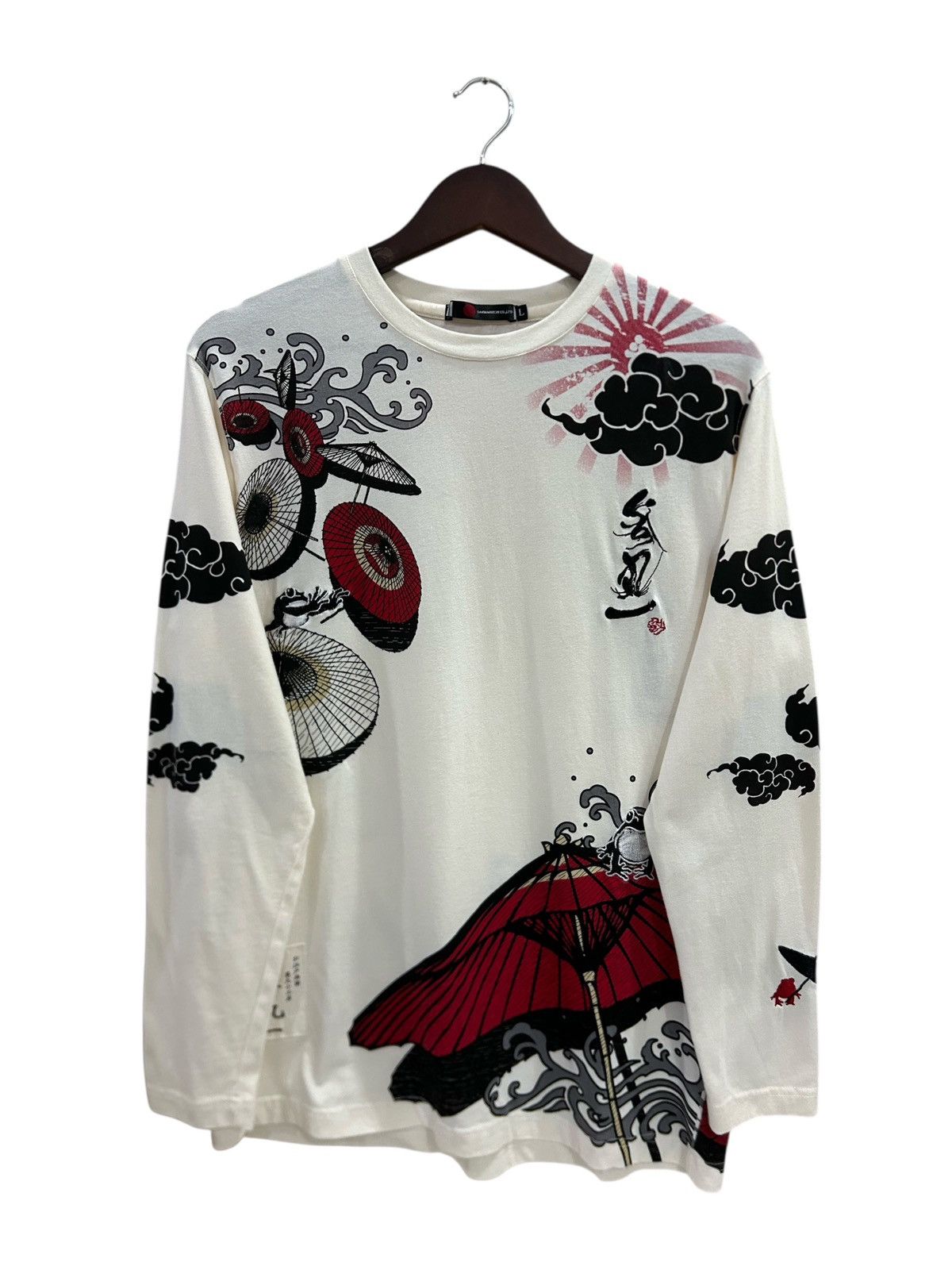 Japanese Brand Sanmaruichi Co Ltd Sukajan Embroidery Karakuri Style Tee Size US L / EU 52-54 / 3 - 1 Thumbnail