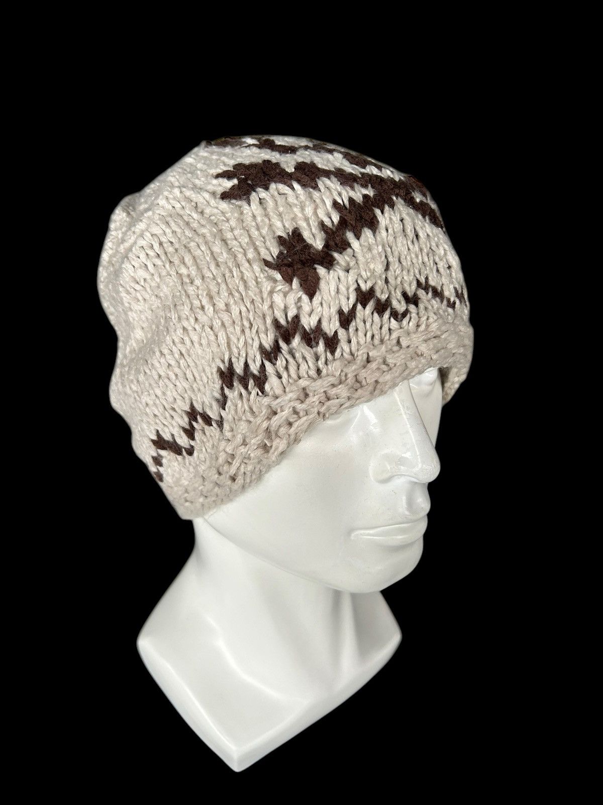 Japanese Brand × Kapital × Vintage Skull Crochet Knitted Handmade Beanie Hats Rare ☠️☠️ Size ONE SIZE - 5 Thumbnail