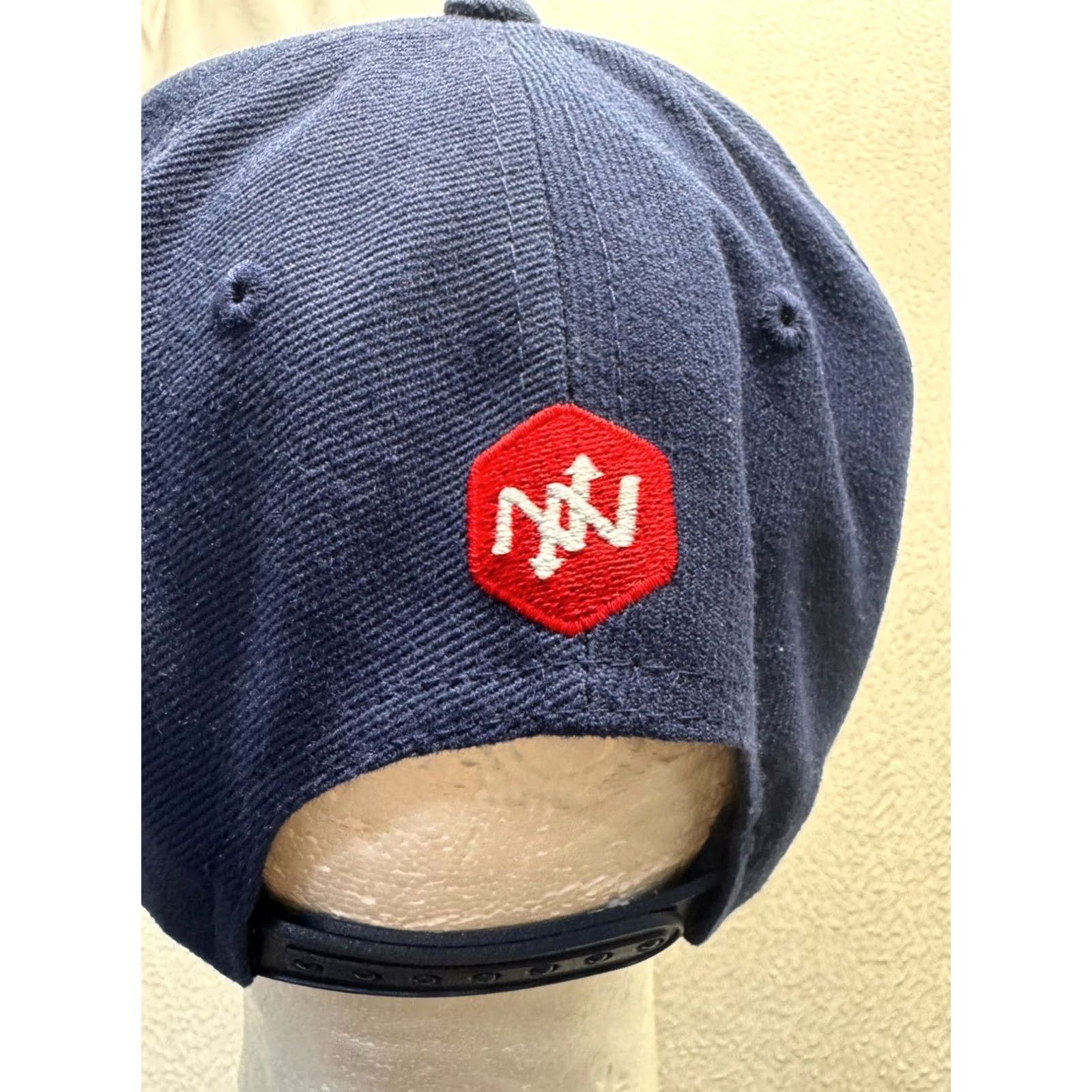 Vintage Onnit Navy Blue Adjustable Snapback Hat With Red Embroidered Logo Size ONE SIZE - 6 Thumbnail