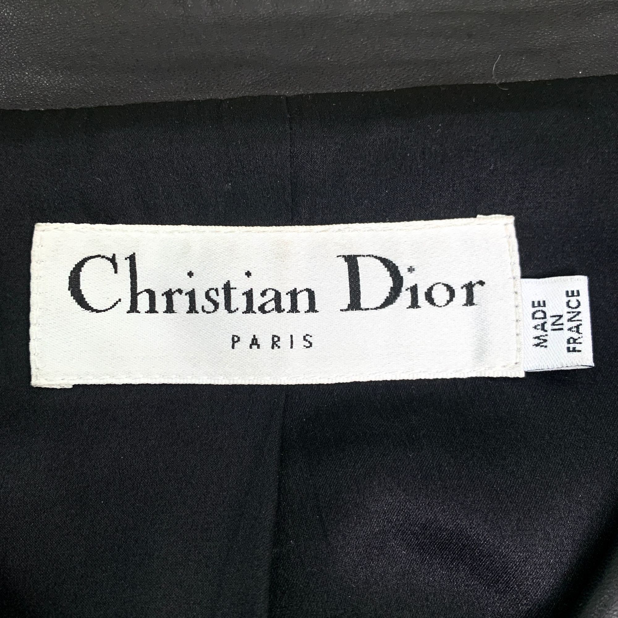 Dior H10163 Christian Dior Black Lambskin Leather Jacket Size XS / US 0-2 / IT 36-38 - 5 Thumbnail