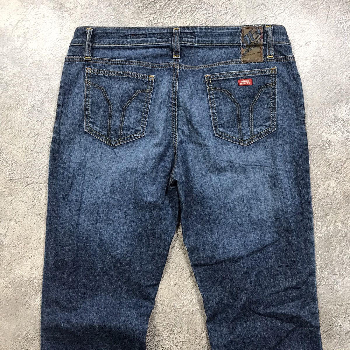 Vintage Vintage 90s Distressed Flared Low Rise Jeans Grunge Slim 30 Size 30" / US 8 / IT 44 - 5 Thumbnail