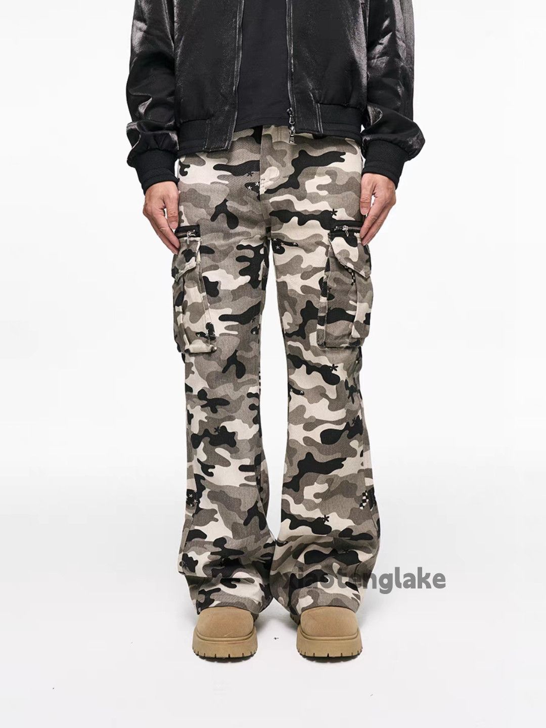 Designer × Japanese Brand × Vintage Zipper utility skate hiphop cargo outdoor pattern pants Size US 34 / EU 50 - 2 Thumbnail