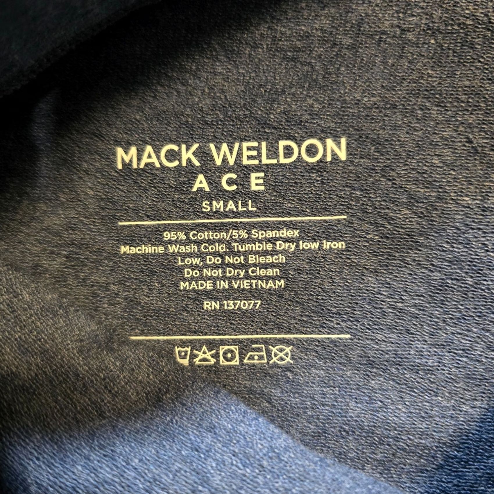 Vintage Mac Weldon Pants Mens Small Blue ACE Sweatpants Tapered Leg Pull On Casual Size US 29 - 5 Thumbnail