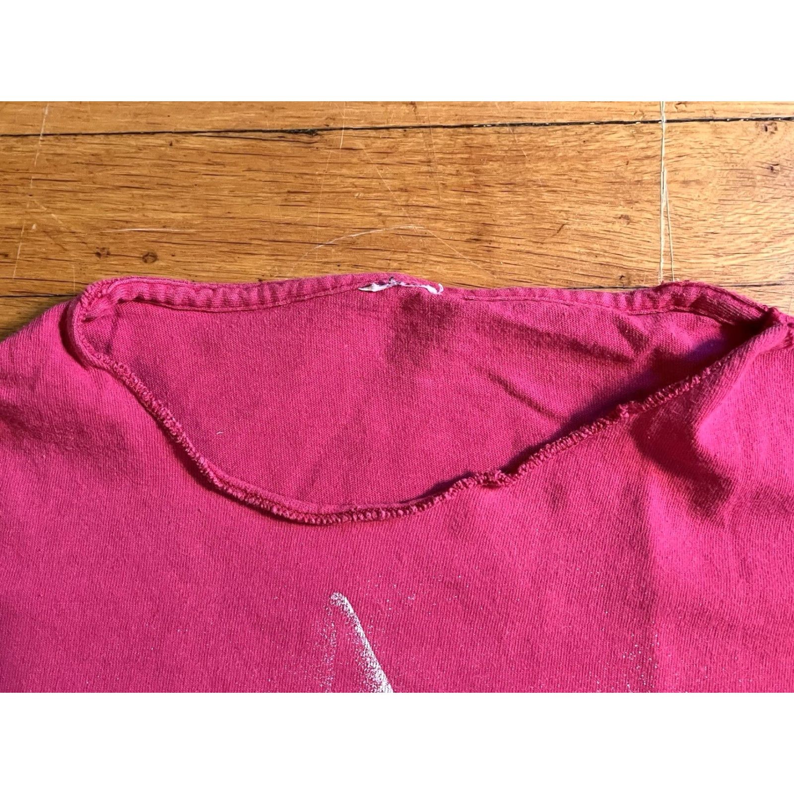 Pinko VINTAGE Greenpeace Orca Whale Shirt L Pink Short Sleeve Women 80s Casual Knit Cotton Regular Size L Mens Womens Girls Boys Size L / US 10 / IT 46 - 5 Thumbnail