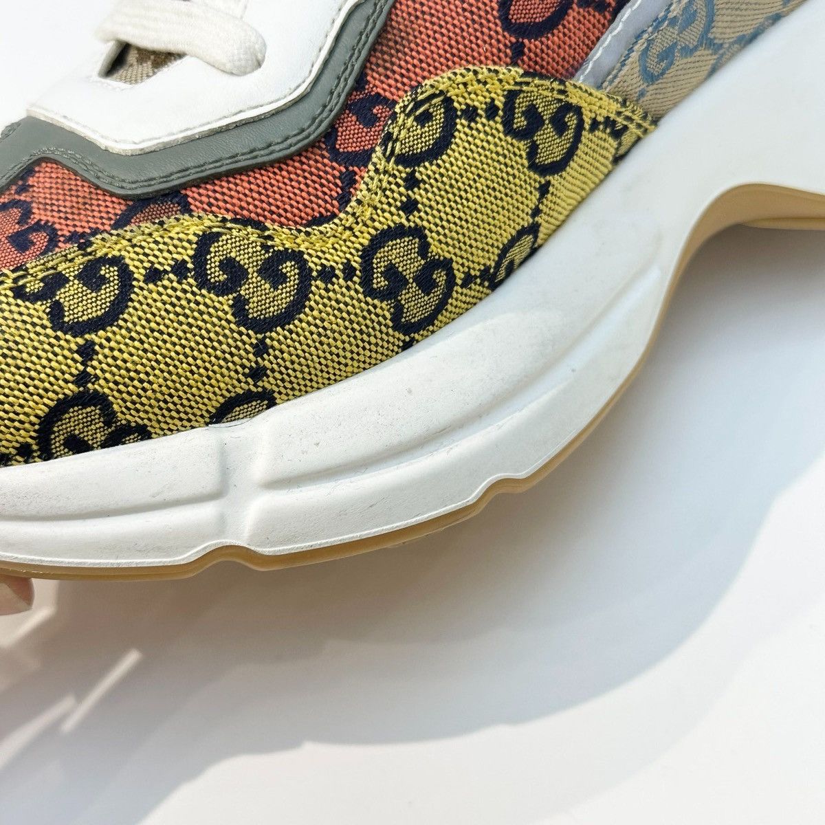 Gucci Gucci Rhyton 'GG Monogram - Multi-Color' sneakers in canvas Size US 8.5 / EU 41-42 - 9 Thumbnail