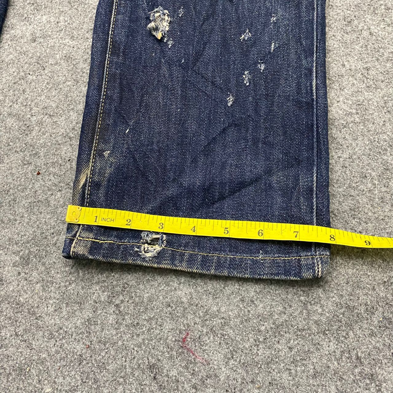 Japanese Brand Vintage Uniqlo Distressed Denim Kurt Cobain Style Size US 33 - 7 Thumbnail