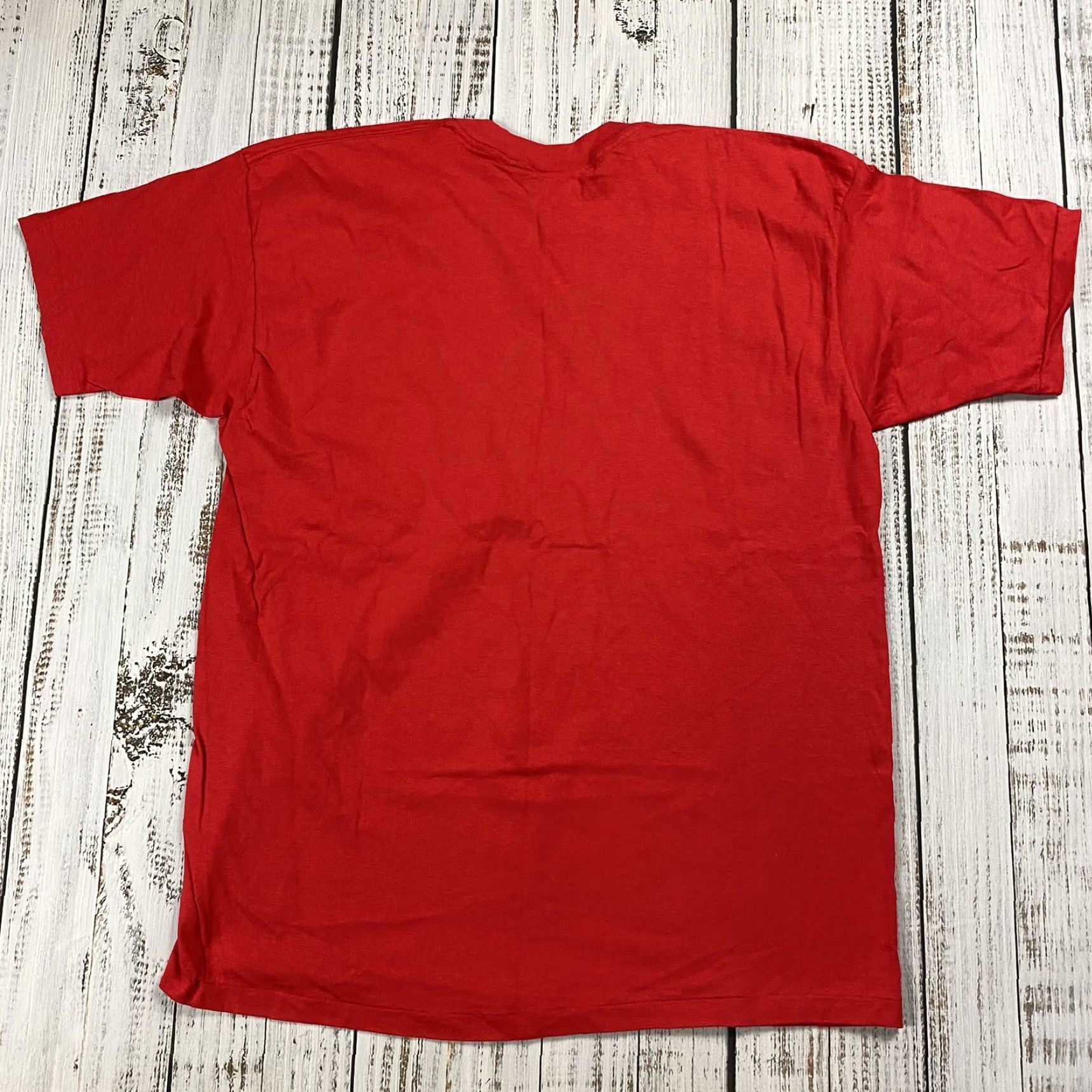 Gap VINTAGE 90s Gap Pocket T-Shirt XL Red Single Stitch Heavyweight Minimal USA Crew Neck Unisex Size US XL / EU 56 / 4 - 6 Thumbnail