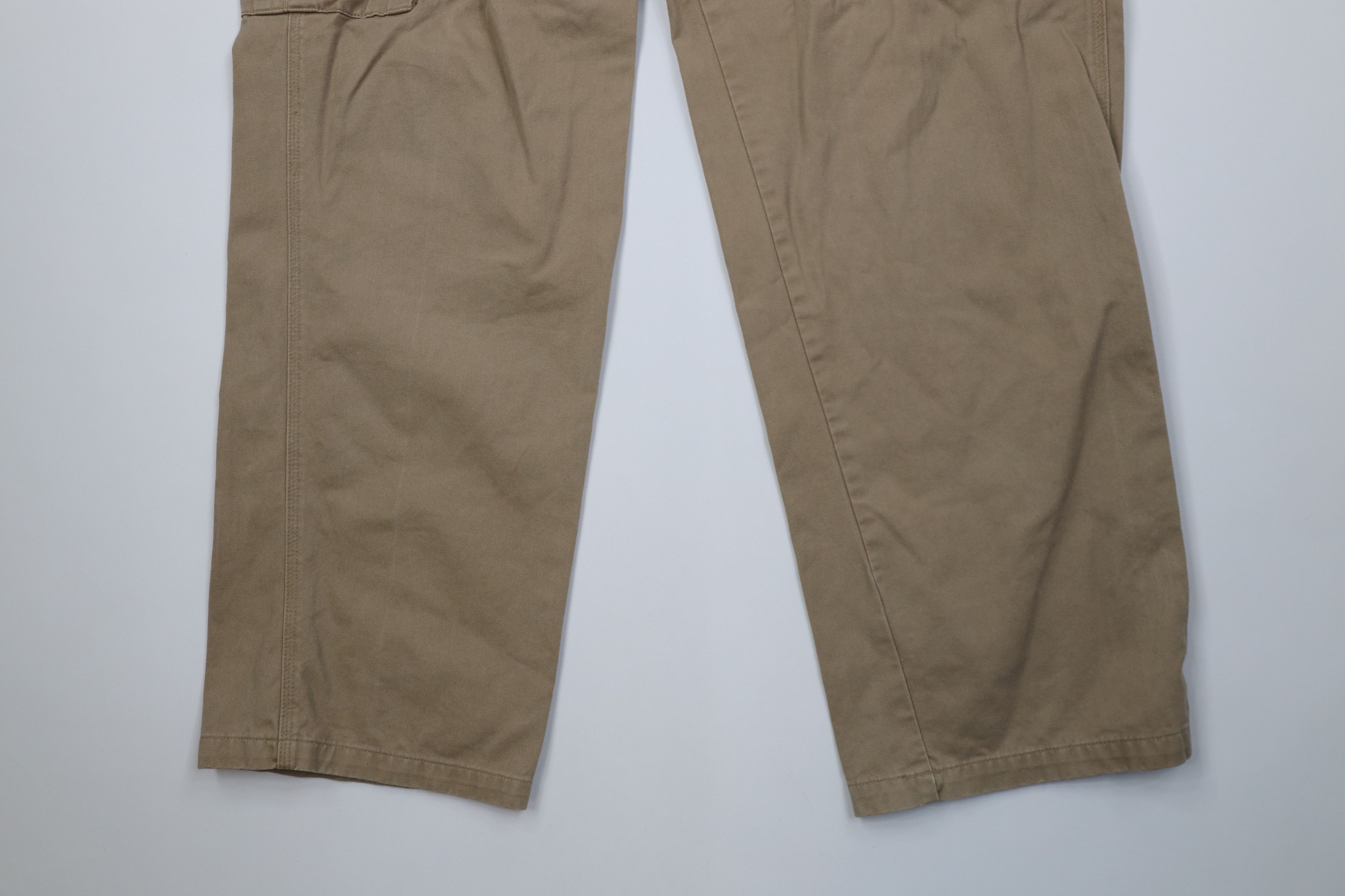 Cabelas Vintage Y2K Cabelas Baggy Wide Leg Cargo Pants Beige Cotton Size US 40 / EU 56 - 4 Thumbnail