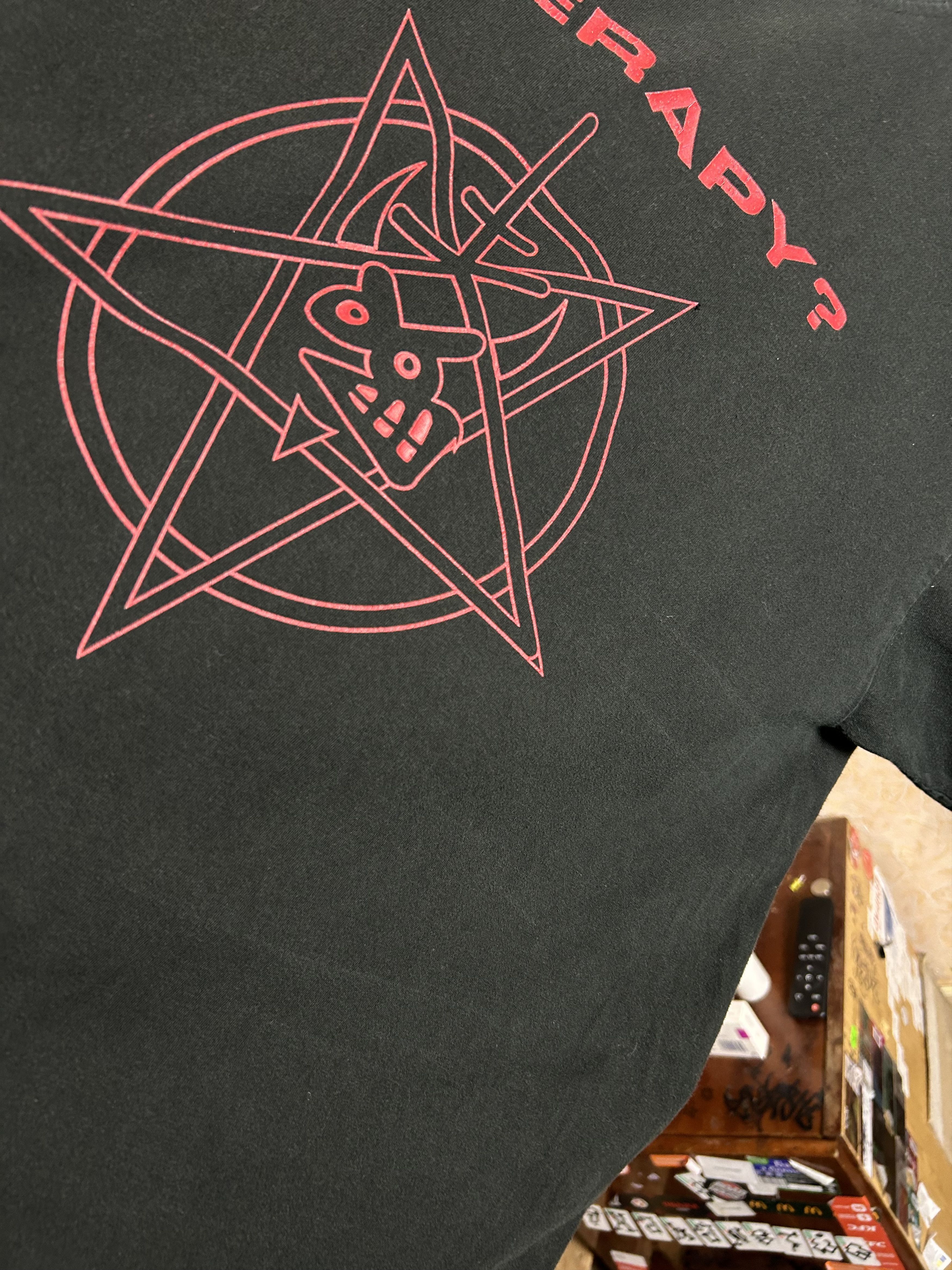 Band Tees Vintage 2000s Therapy? Hey Satan Your Rock Band T-shirt Size US L / EU 52-54 / 3 - 7 Thumbnail