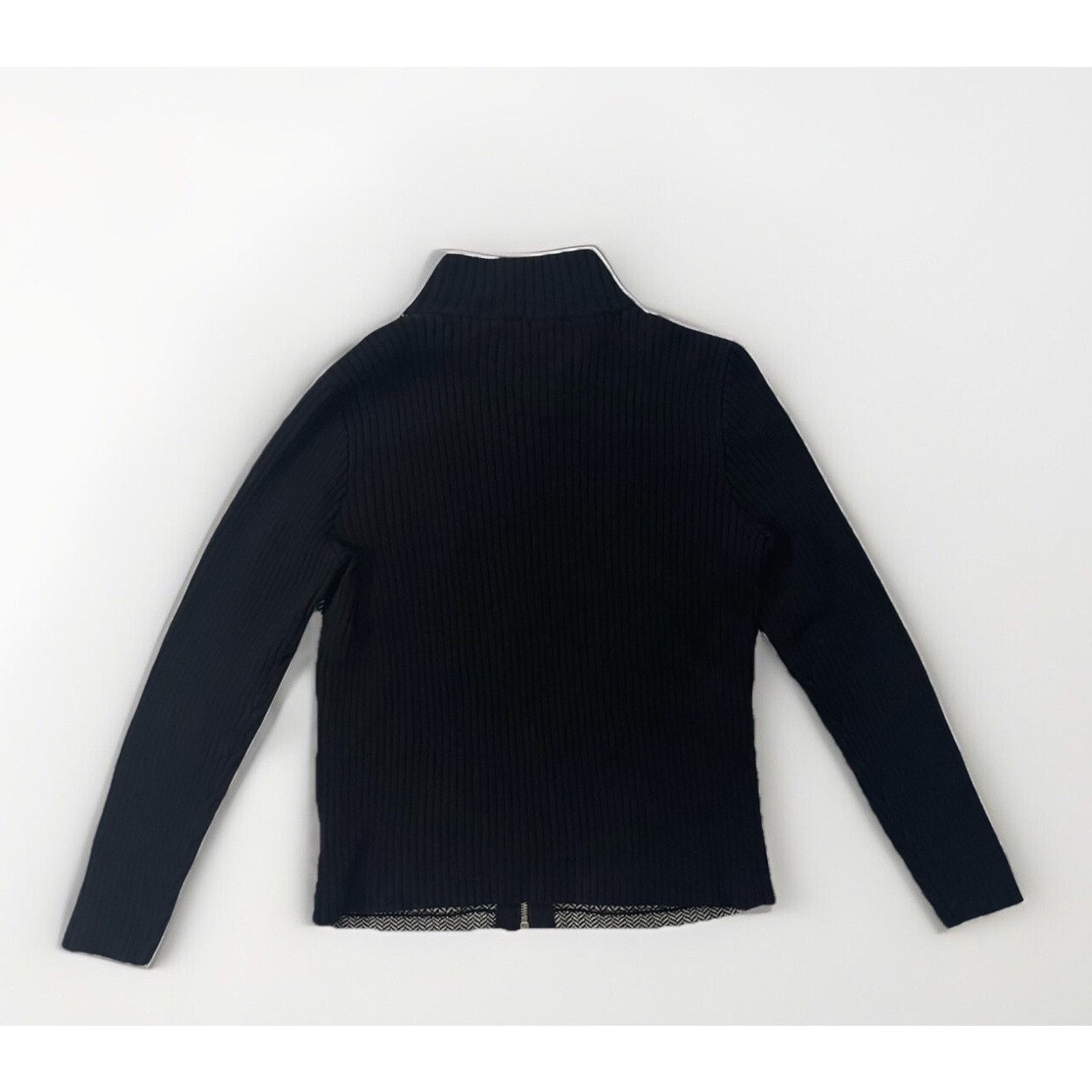 Polo Ralph Lauren Ralph Lauren Black And White Herringbone Cotton Knit Large Size L / US 10 / IT 46 - 6 Thumbnail