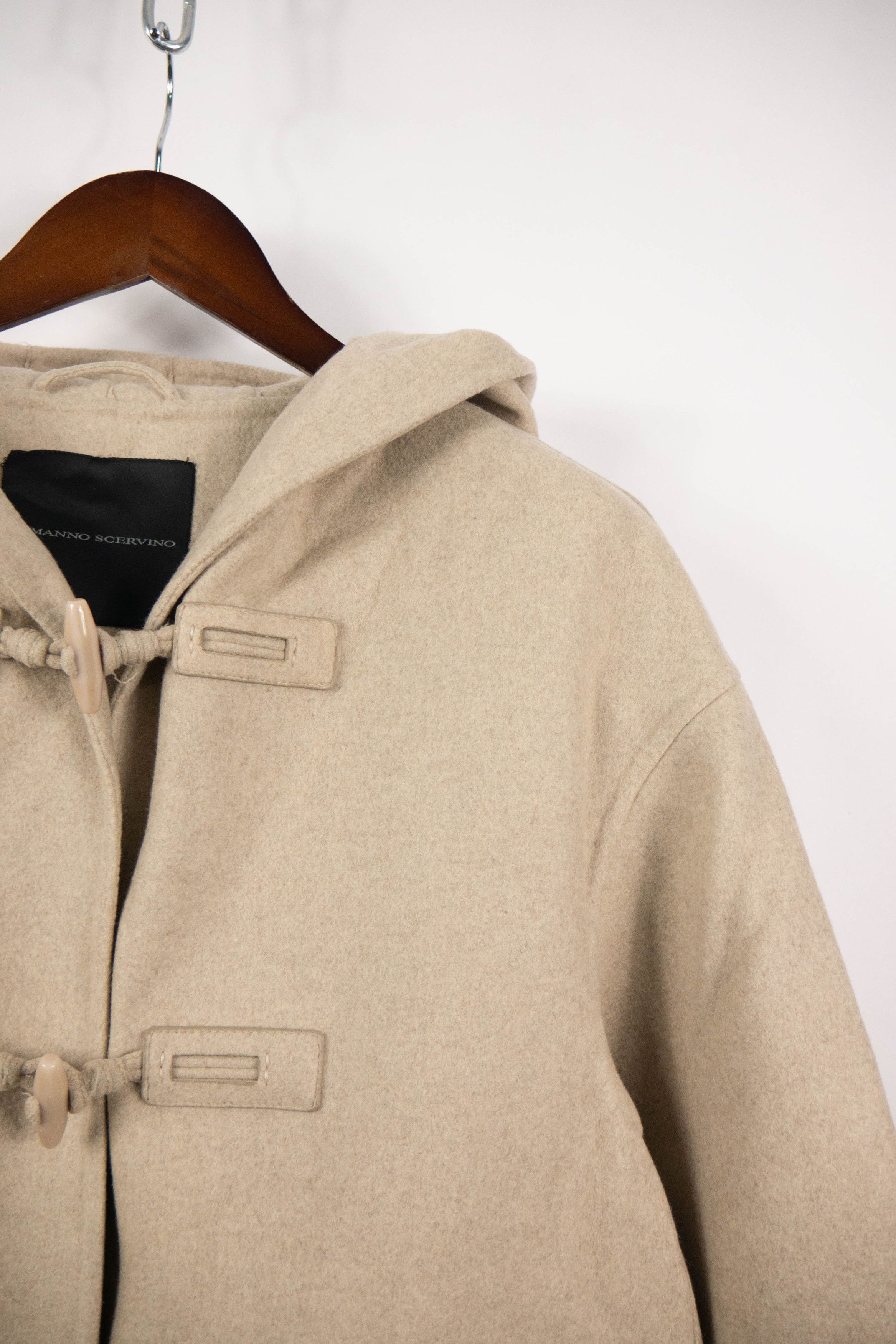 Ermanno Scervino Ermanno Scervino wool-cashmere hooded classic coat Size XL / US 12-14 / IT 48-50 - 2 Thumbnail