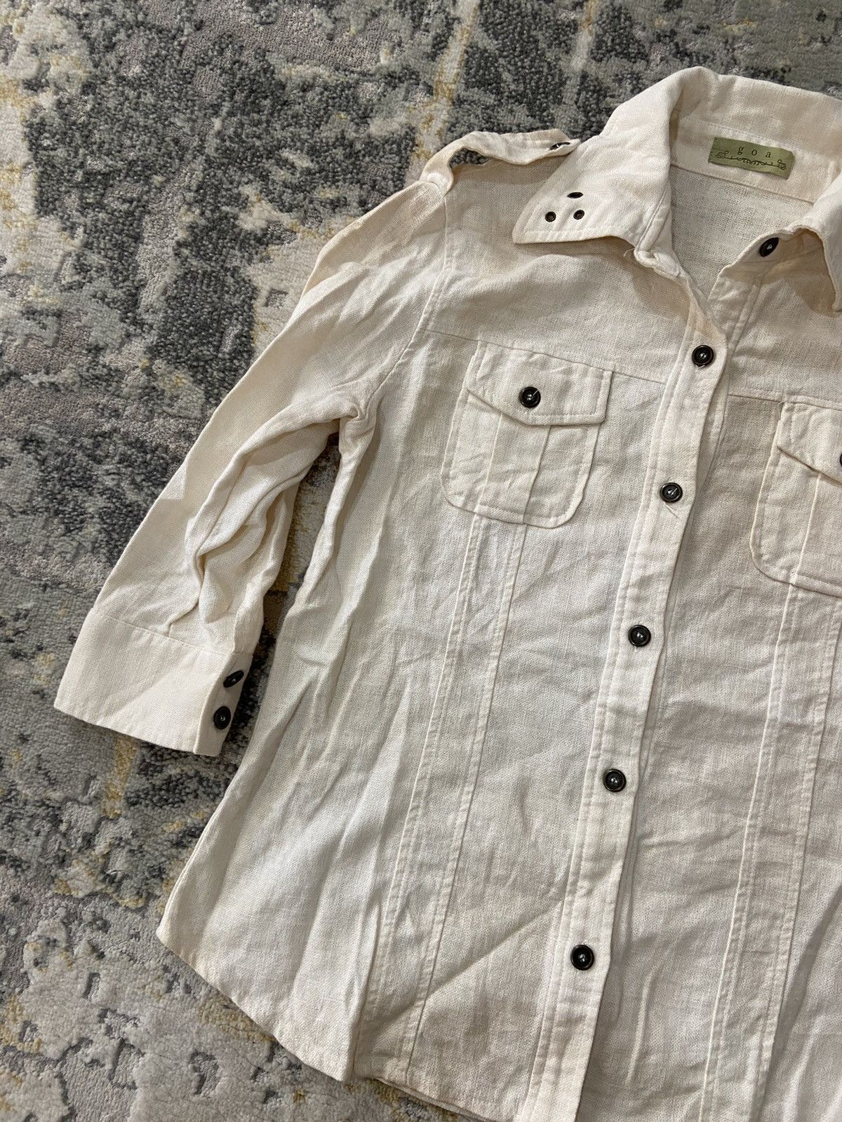 GOA GOA GOA SHIRT LINEN STYLISH Size S / US 4 / IT 40 - 2 Thumbnail