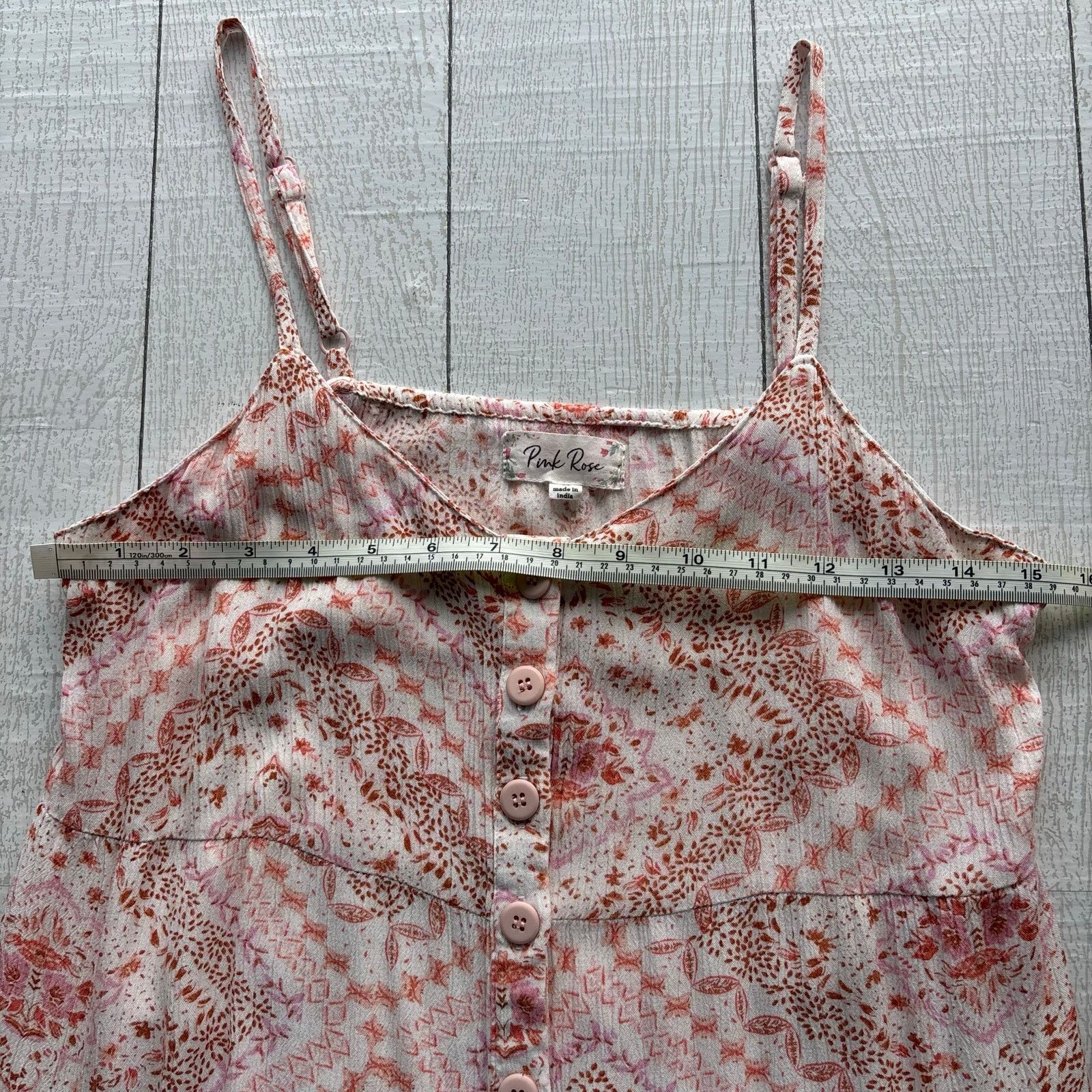 Other Pink Rose Geometric and Floral Midi Sundress Size M Size M / US 6-8 / IT 42-44 - 6 Thumbnail