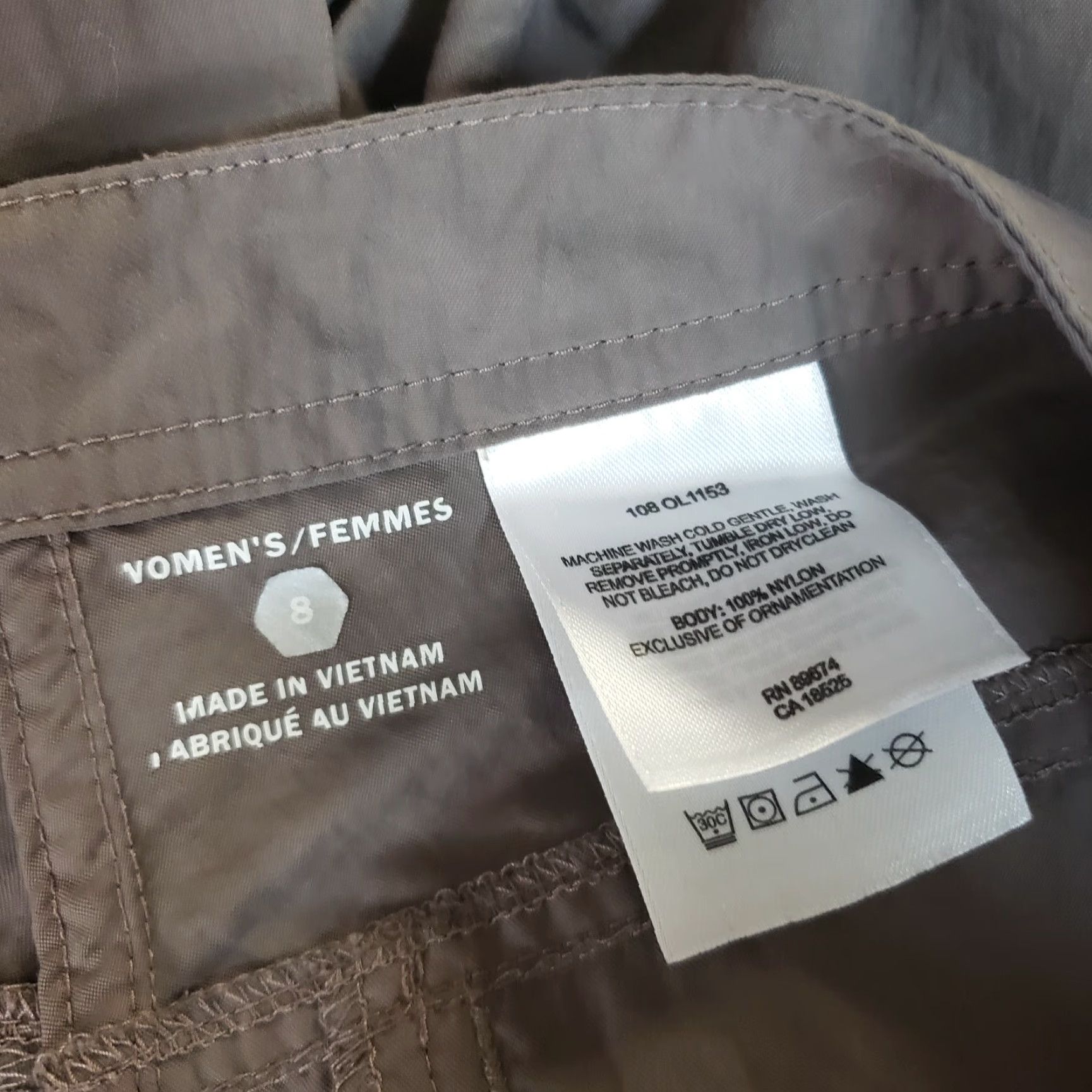 Mountain Hardwear Mountain Hardwear Womens Cropped Pants Sz 8 Gray Mid Rise Nylon Shirt Size 30" / US 8 / IT 44 - 6 Thumbnail
